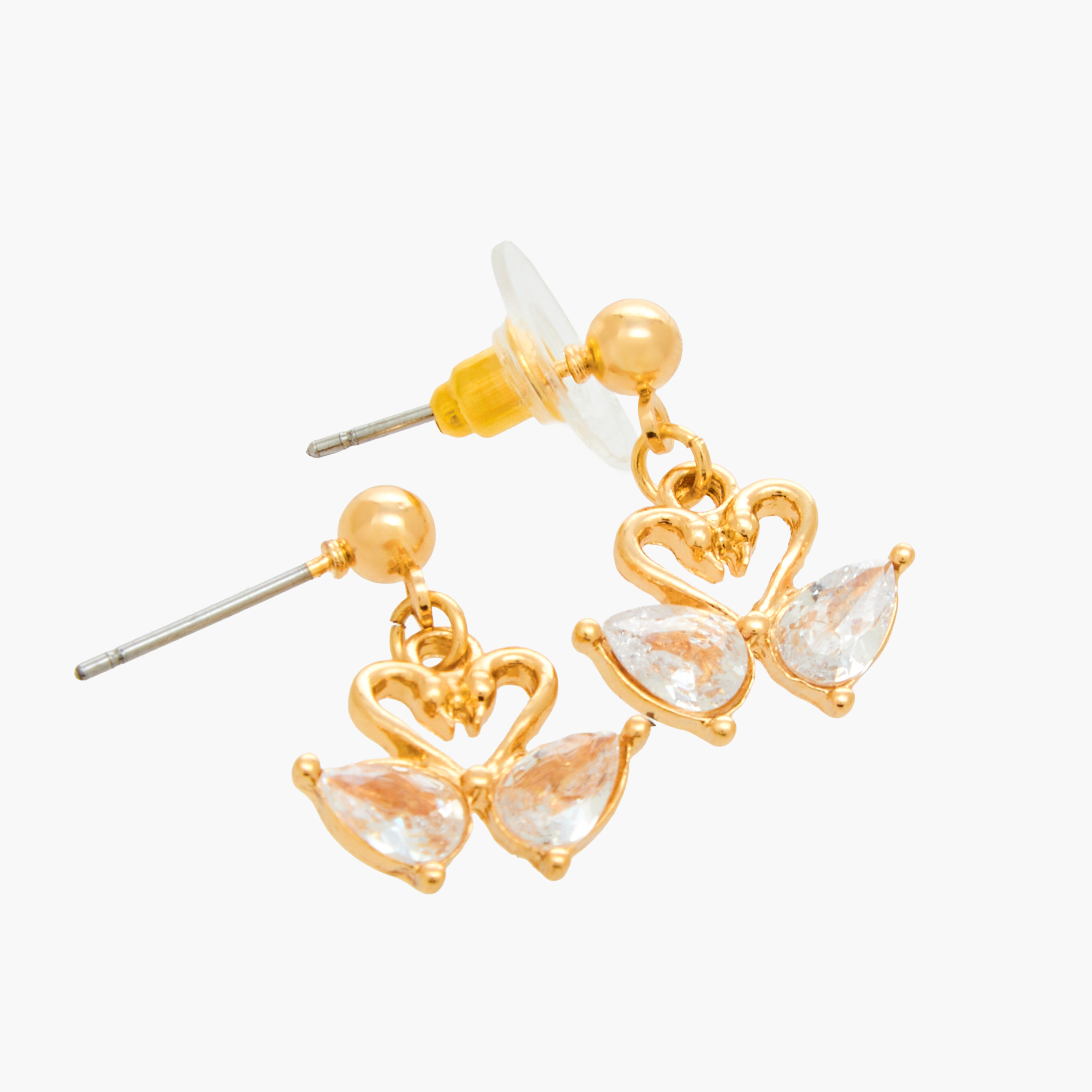 طقم حلق وعقد بتصميم بجعة مزيّن بحجر زيركون مكعب من قطعتين-women-watchesandjewellery-jewellery-jewellerysets-image-5