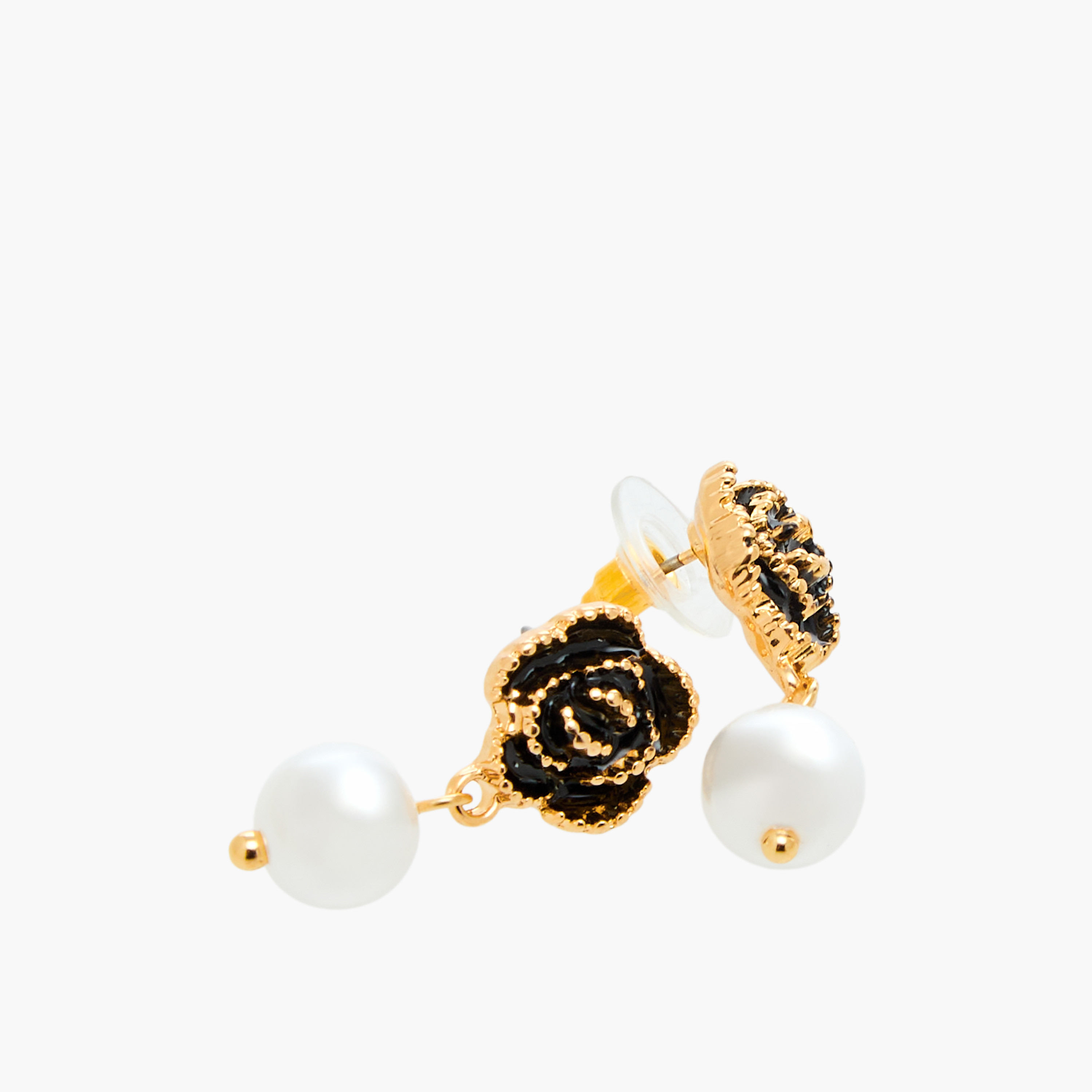 طقم من 2 - قلادة بدلاية مزينة بالزهور وأقراط-women-watchesandjewellery-jewellery-jewellerysets-image-6