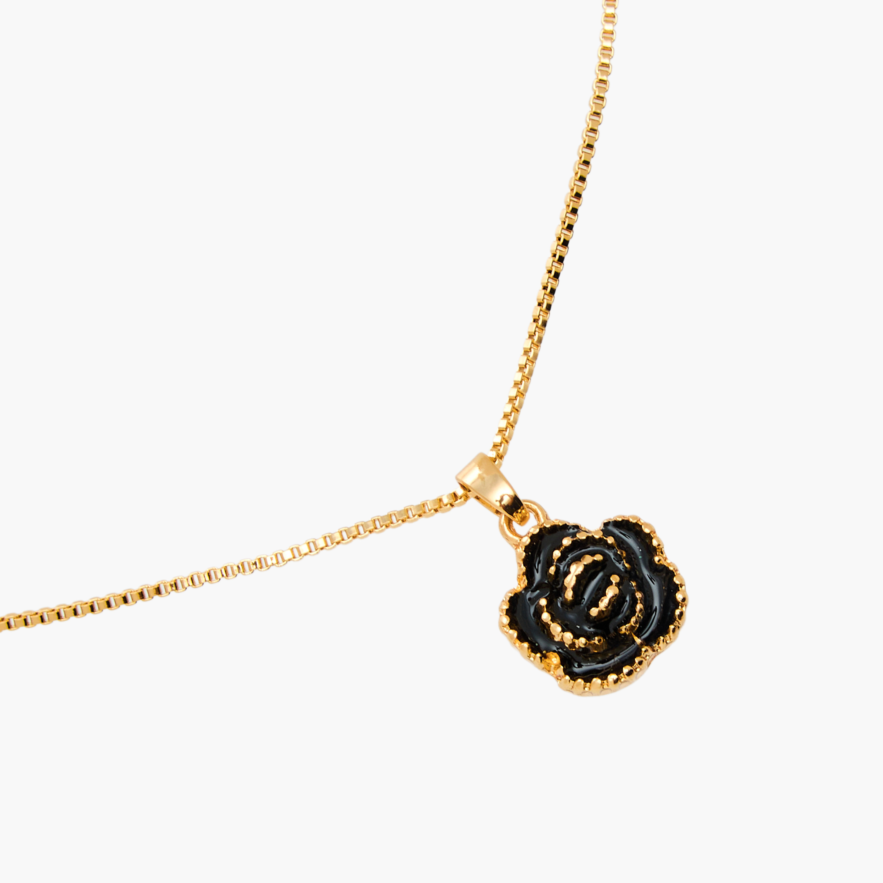 طقم من 2 - قلادة بدلاية مزينة بالزهور وأقراط-women-watchesandjewellery-jewellery-jewellerysets-image-8
