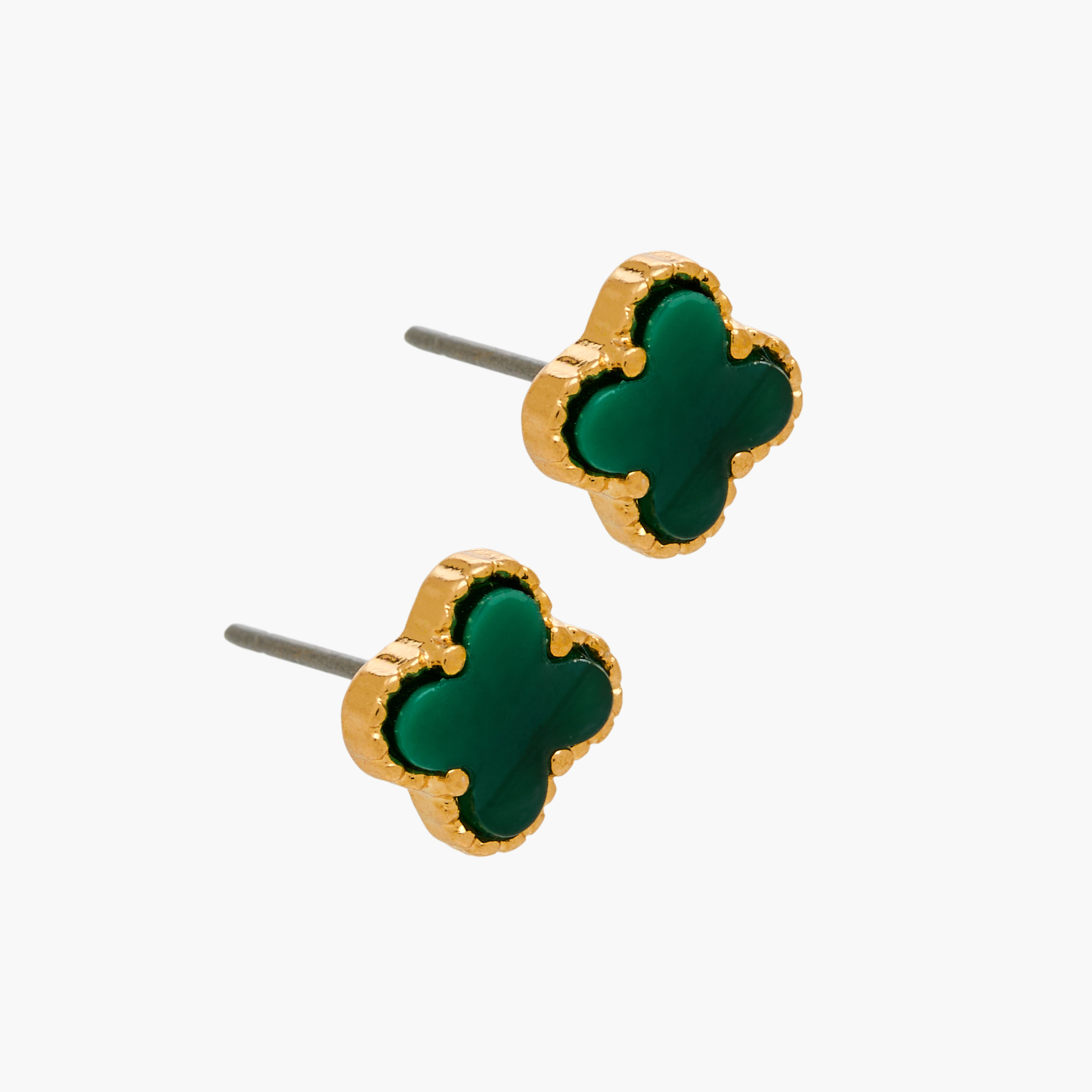 Set of 3 - Gold Tone Floral Stud Earrings with Pushback Closure-women-watchesandjewellery-jewellery-earrings-image-5