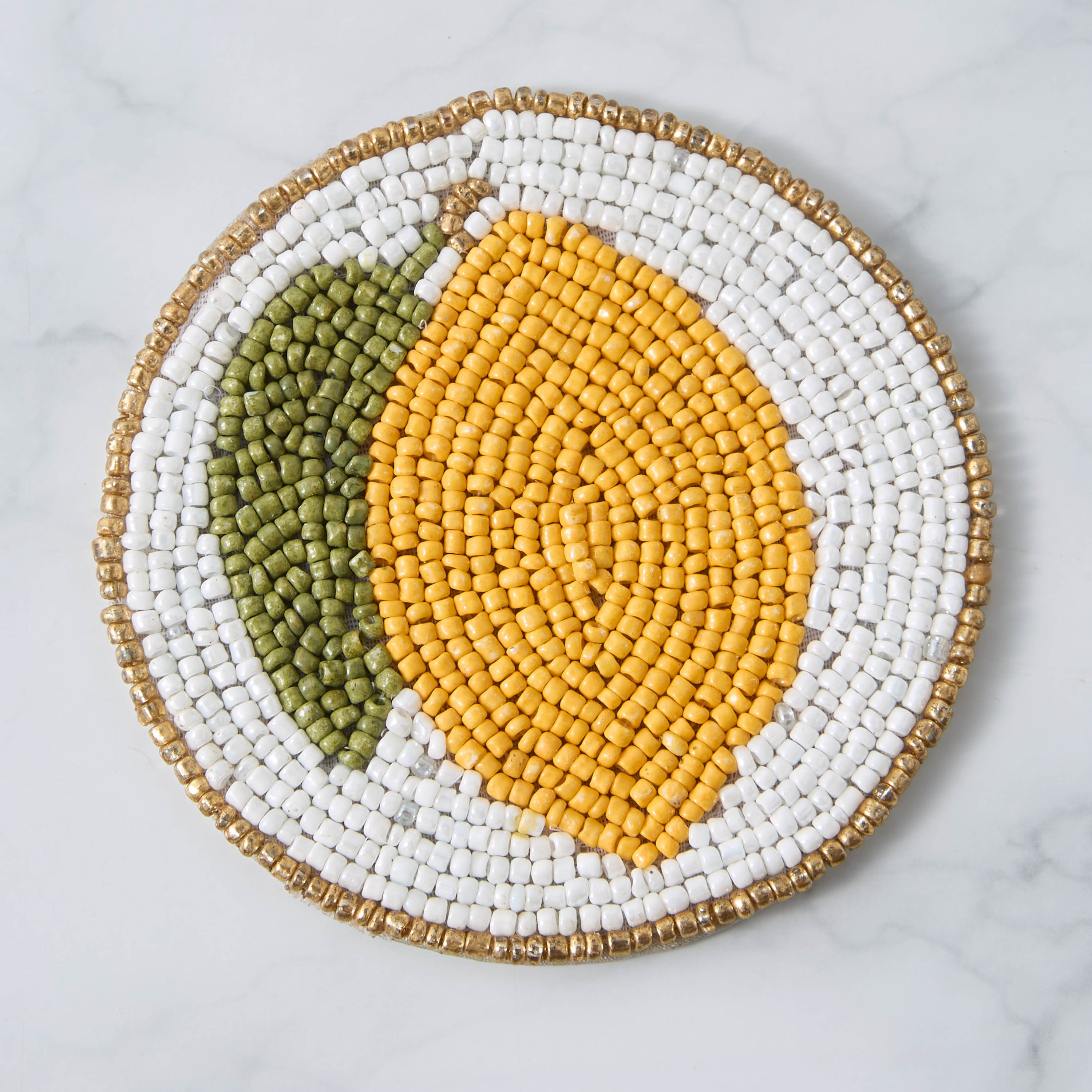 Lemon Embellished Coaster - Set of 4-household-dining-tablelinen-napkinsandaccessories-image-3