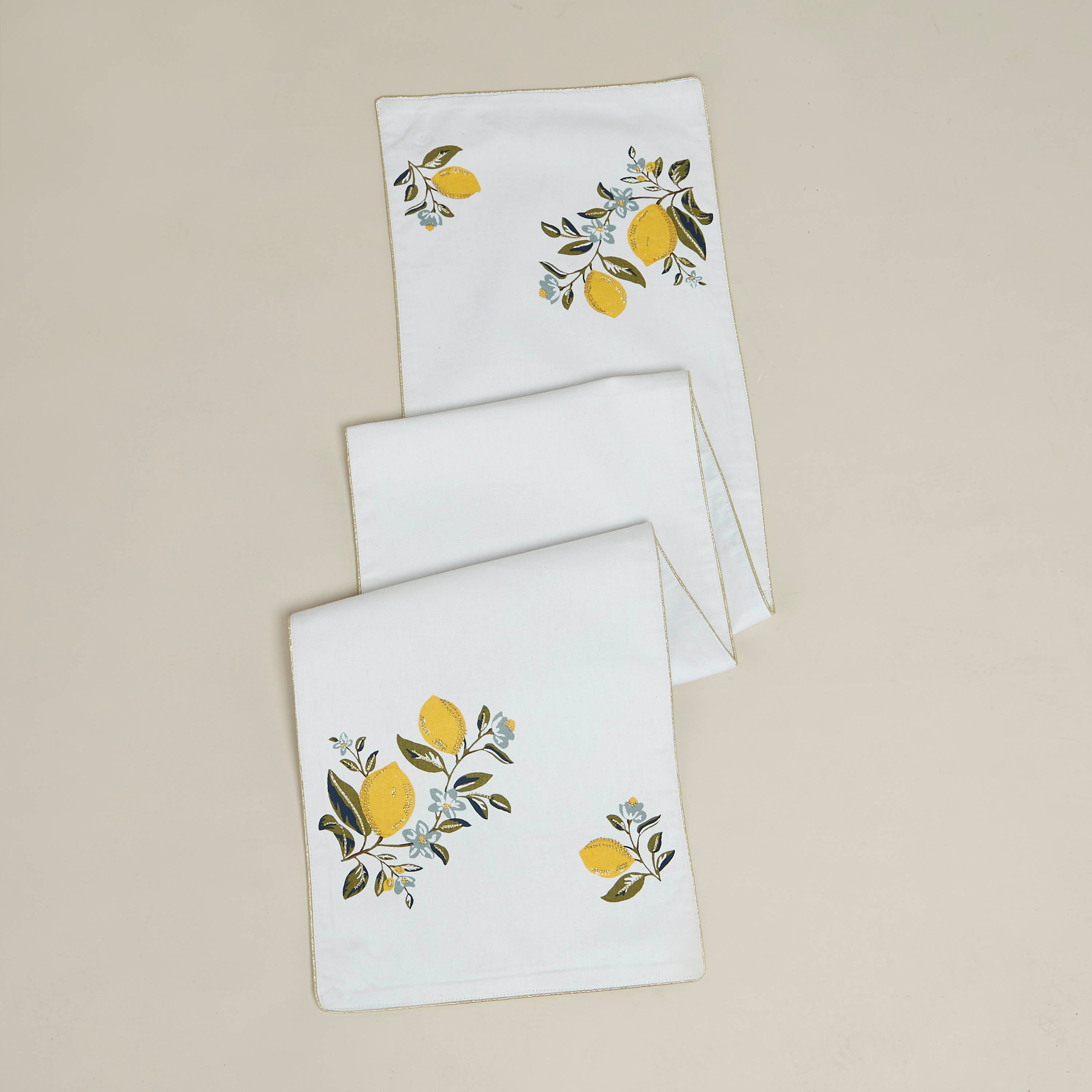 مفرش طاولة بطبعات ليمون - 180×33 سم-household-dining-tablelinen-runnersandtablecovers-image-5