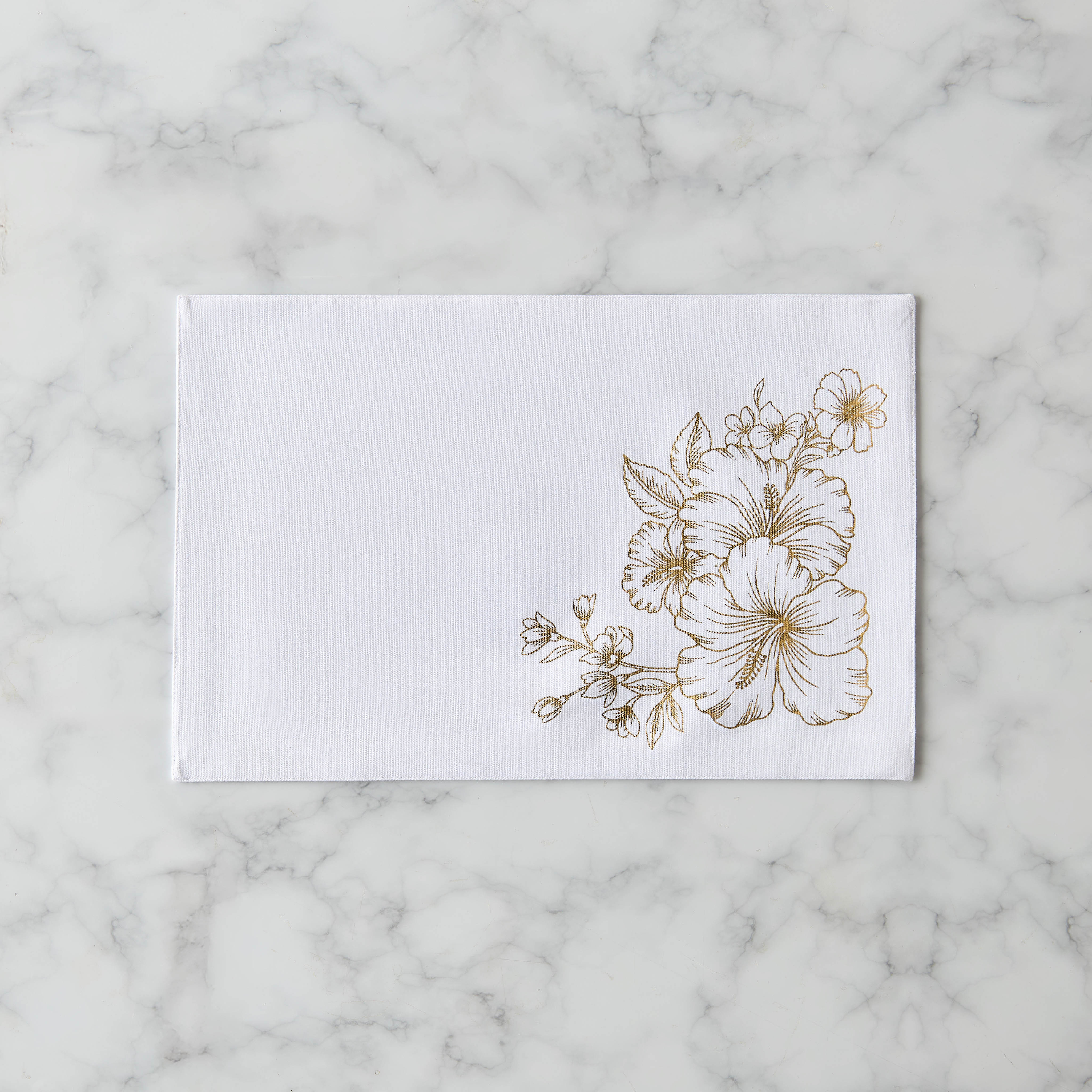 Summer Hot Flower Foil Print 4-Piece Placemat Set - 30x45 cms-household-dining-tablelinen-placemats-image-3
