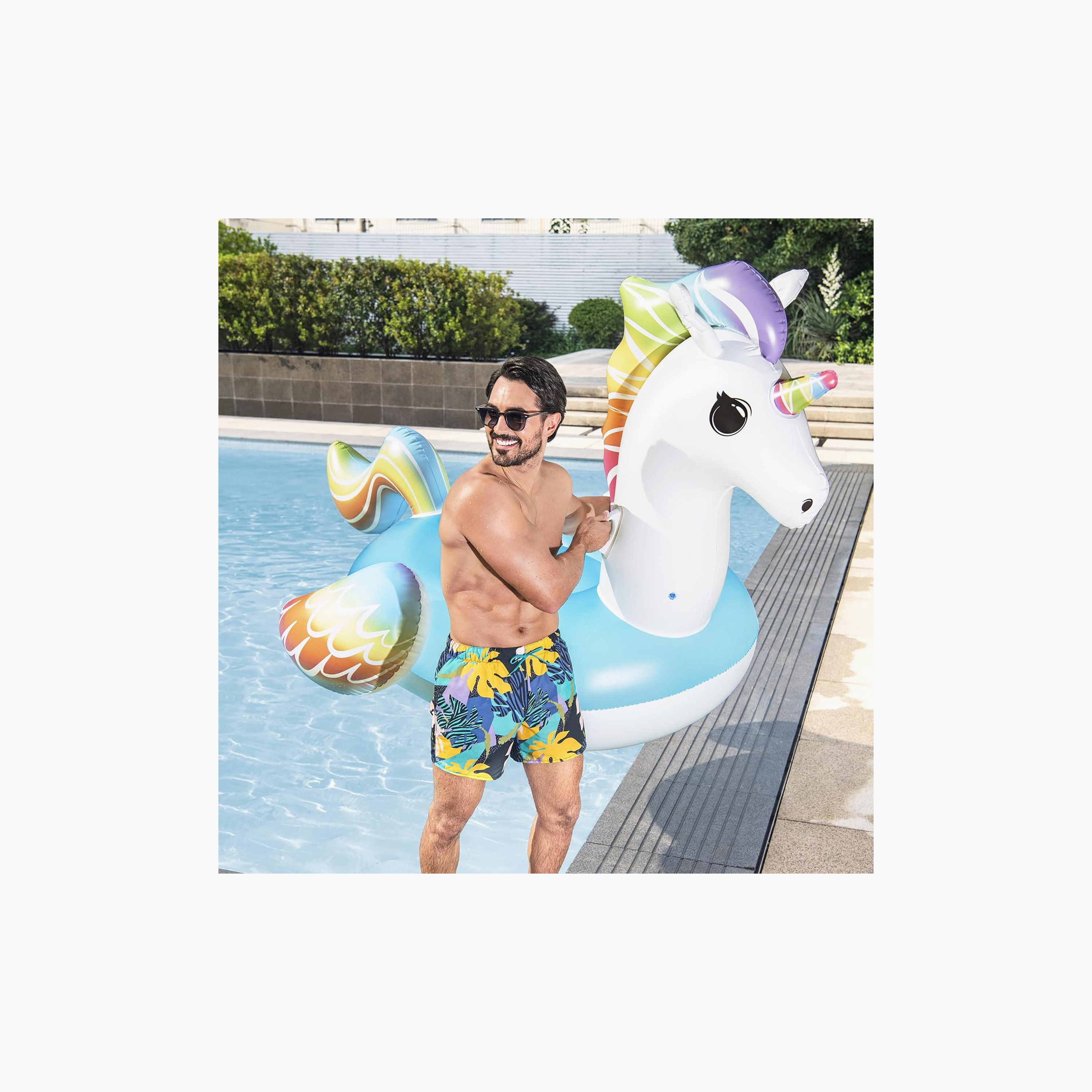 عوامة مسبح قابلة للنفخ بتصميم يونيكورن من بست واي-toys-outdoor-poolandbeach-poolaccessories-image-5