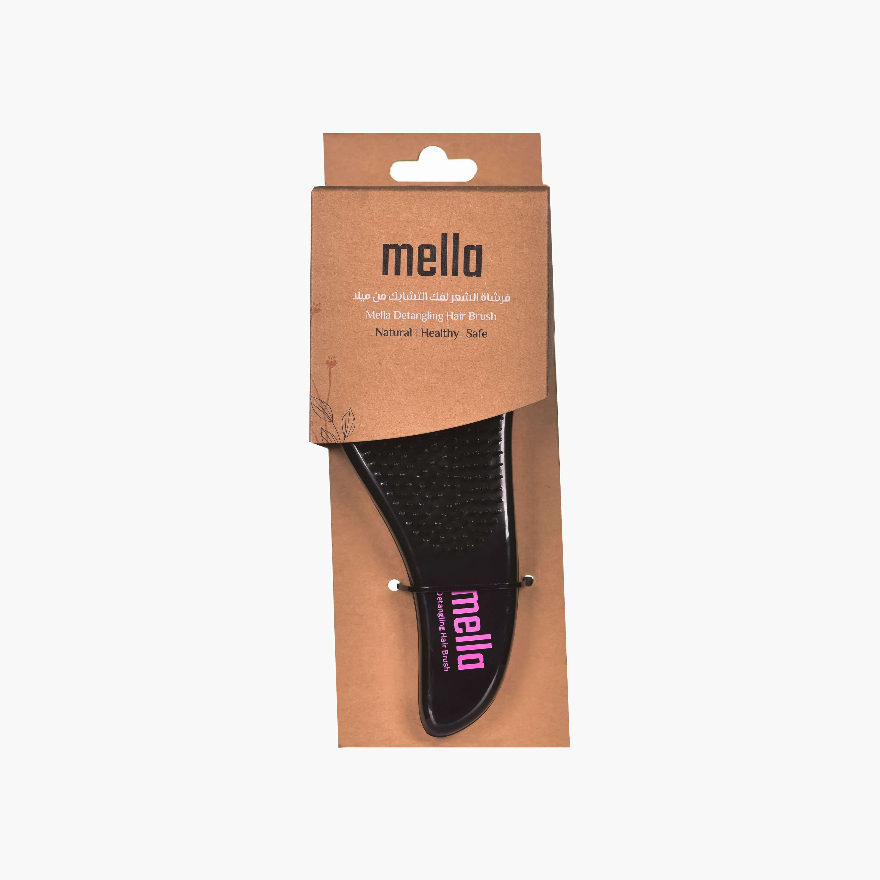 Mella Ergonomic Detangling Hair Brush-beautyandpersonalcare-hair-stylingtools-hairbrushesandcombs-image-2