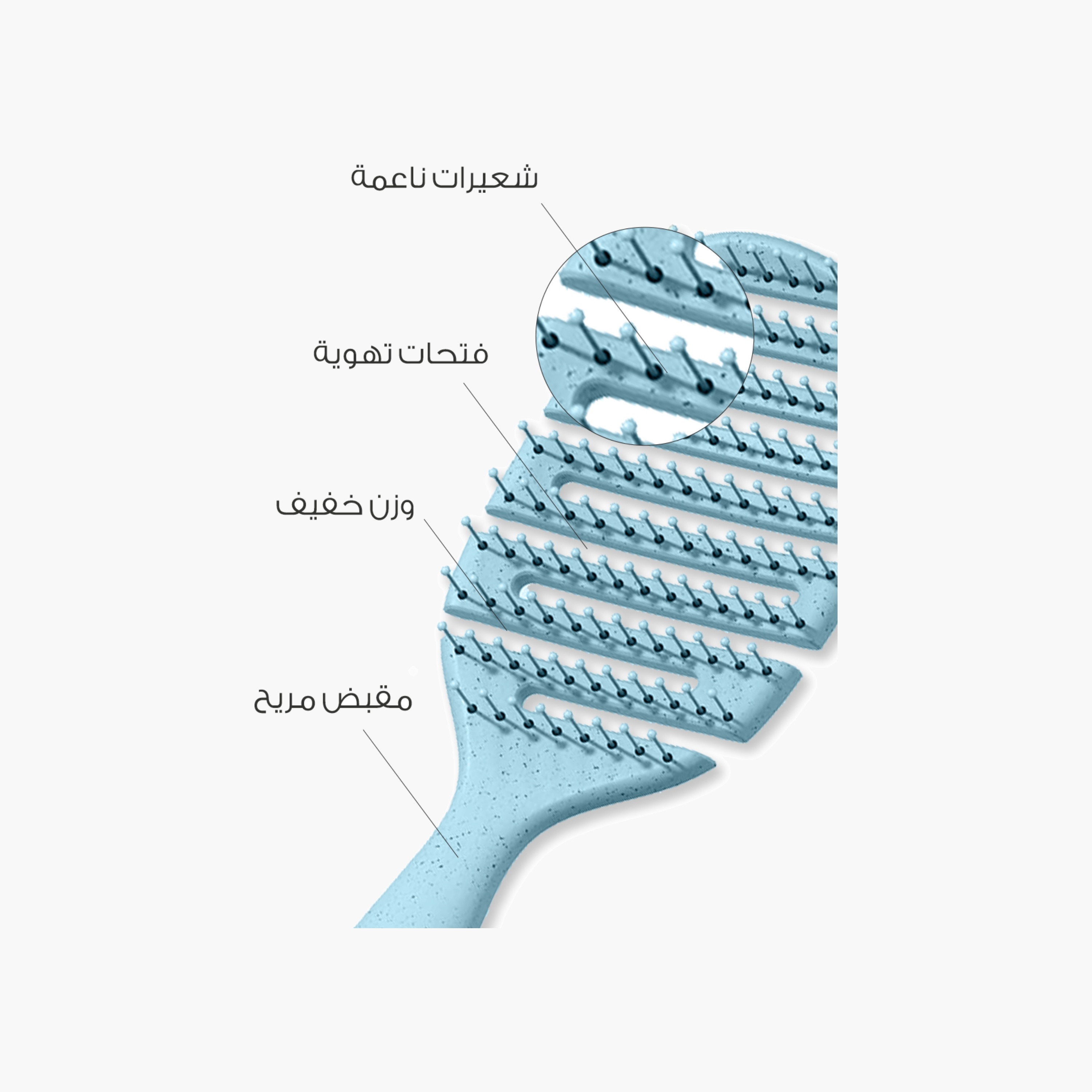 Mella Ventilated Detangling Hair Brush-beautyandpersonalcare-hair-stylingtools-hairbrushesandcombs-image-2
