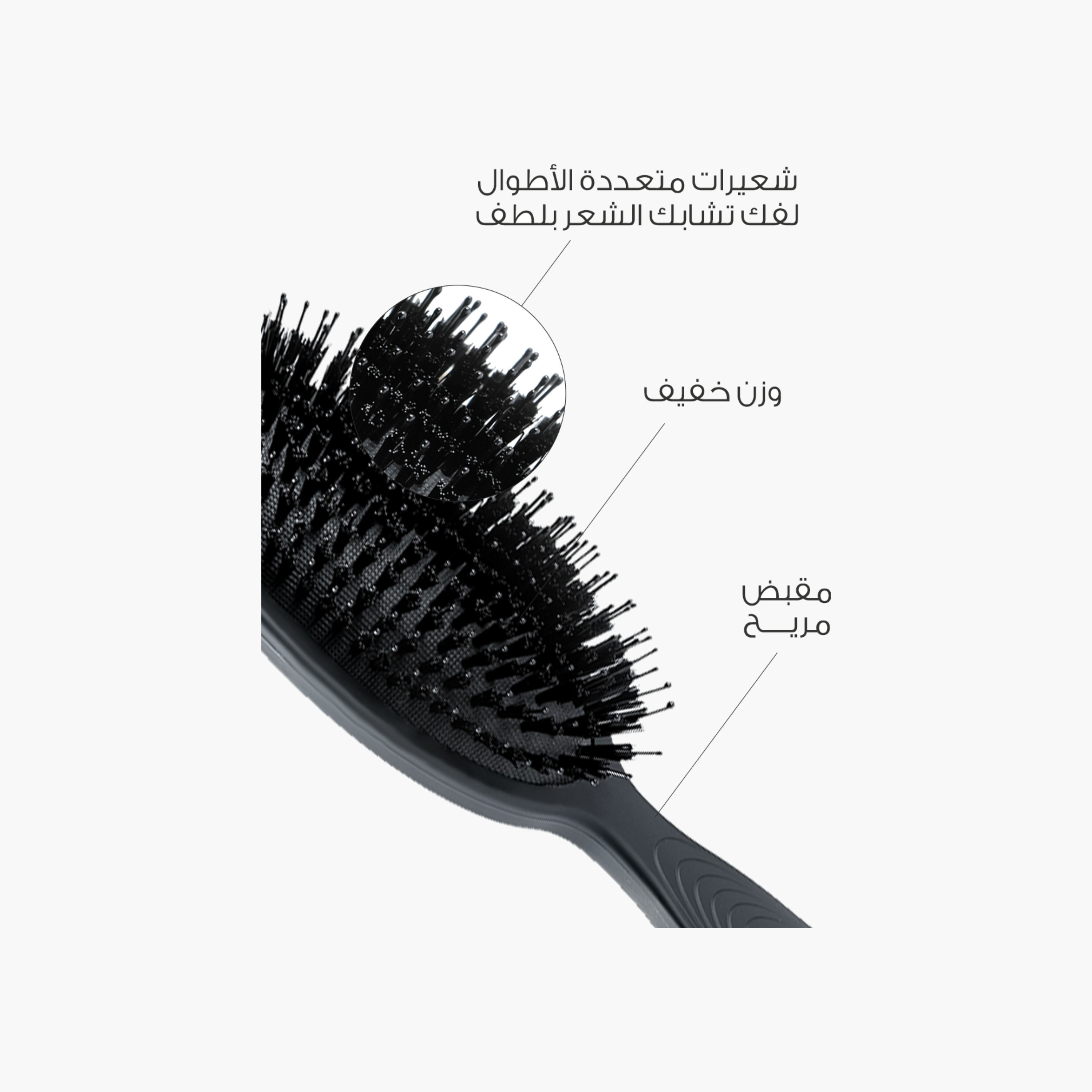 ميلا فرشاة شعر بيضاوية لفك التشابك-beautyandpersonalcare-hair-stylingtools-hairbrushesandcombs-image-2