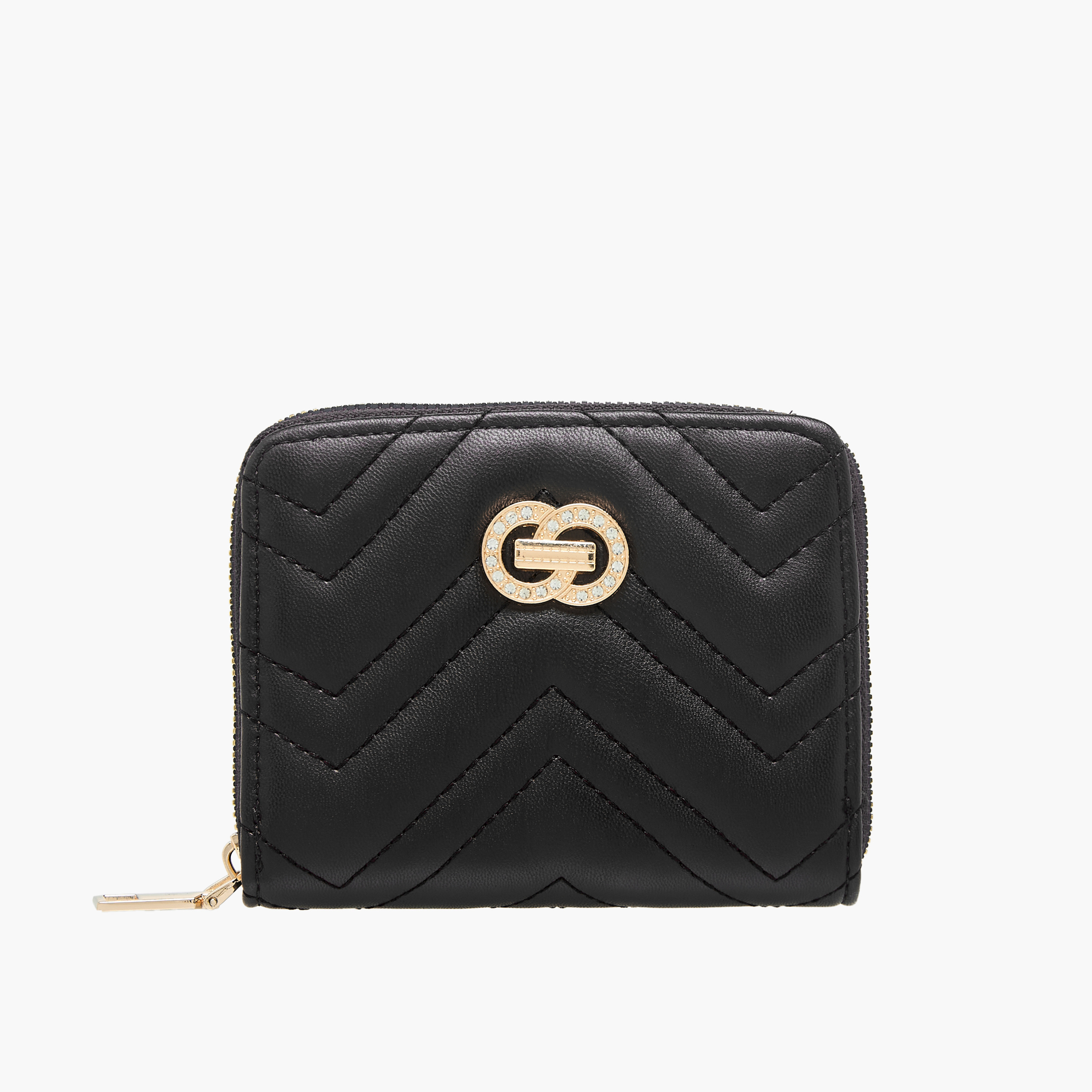 محفظة مبطنة شيفرون بسحاب إغلاق من ساشا-women-bagsandwallets-wallets-image-1