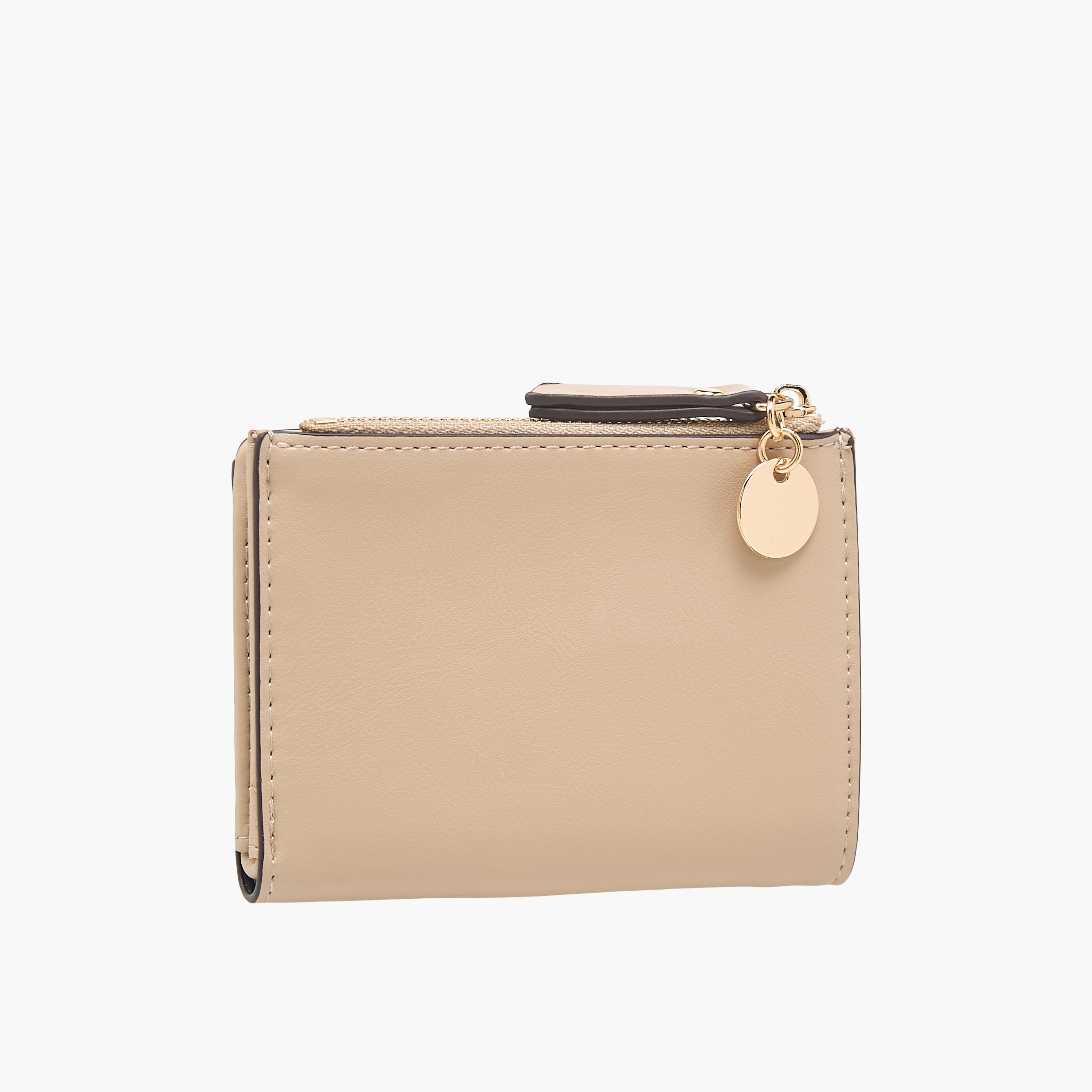 Sasha Solid Bi-Fold Wallet with Zip Closure-women-bagsandwallets-wallets-image-2