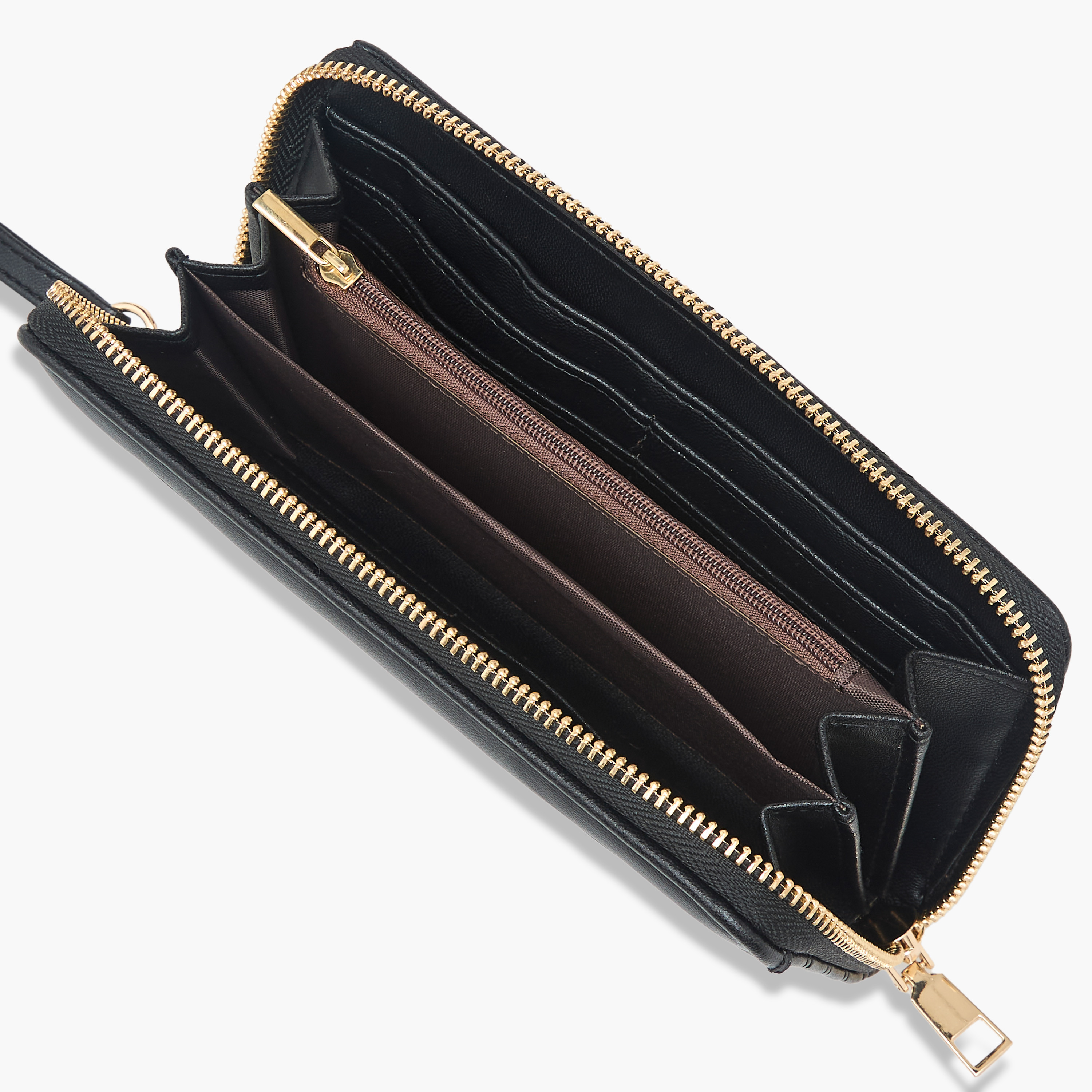 محفظة مبطنة بسحاب وحزام معصم من ساشا-women-bagsandwallets-wallets-image-5