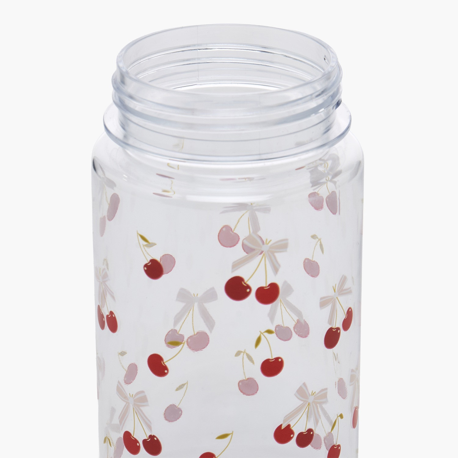 MANNA Cherry Print Water Bottle with Flip Spout and Handle - 444 ml-school-waterbottles-image-5