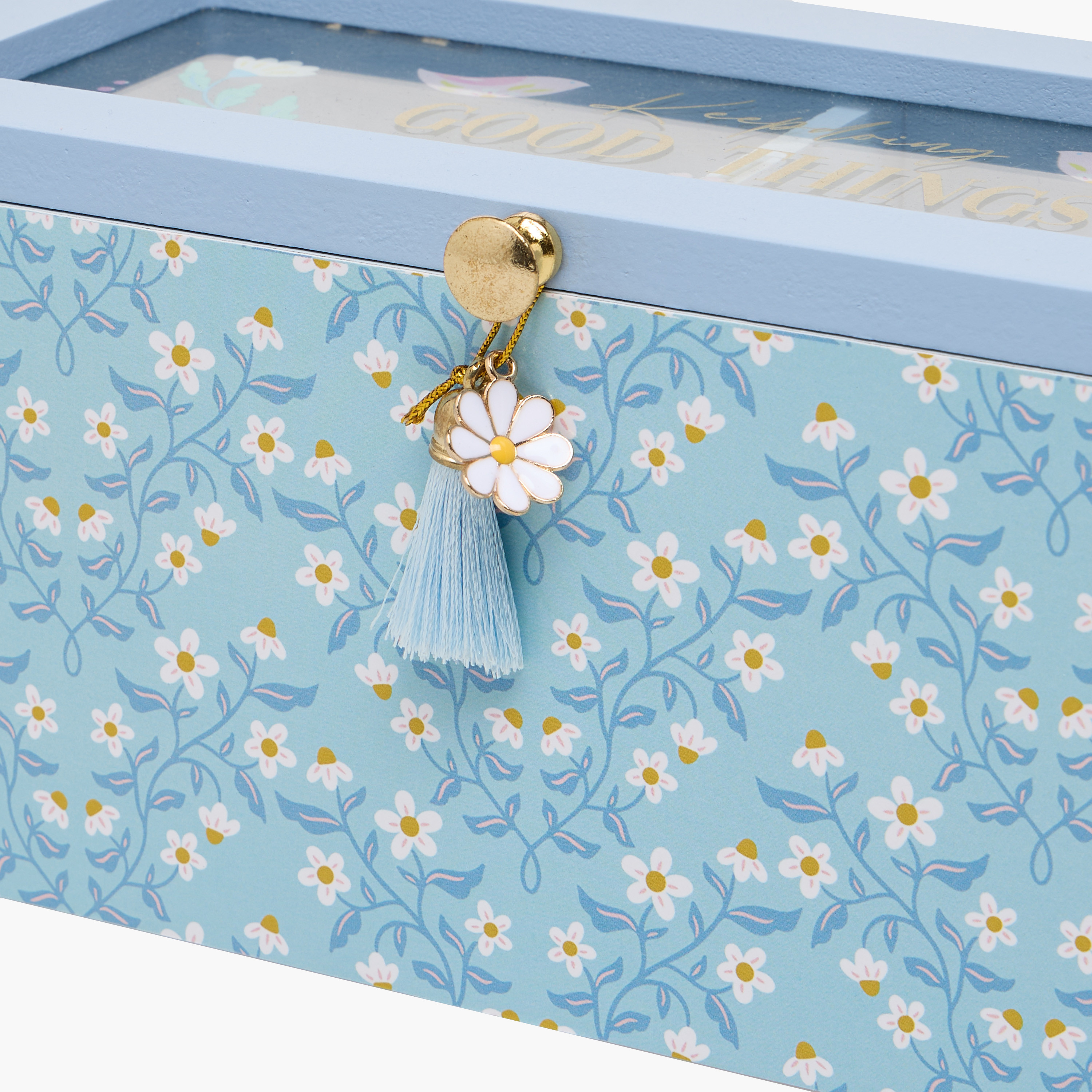 Findz Jewellery Organizer with Daisy Print - 24x10x8 cms-women-watchesandjewellery-jewellery-storage-image-4