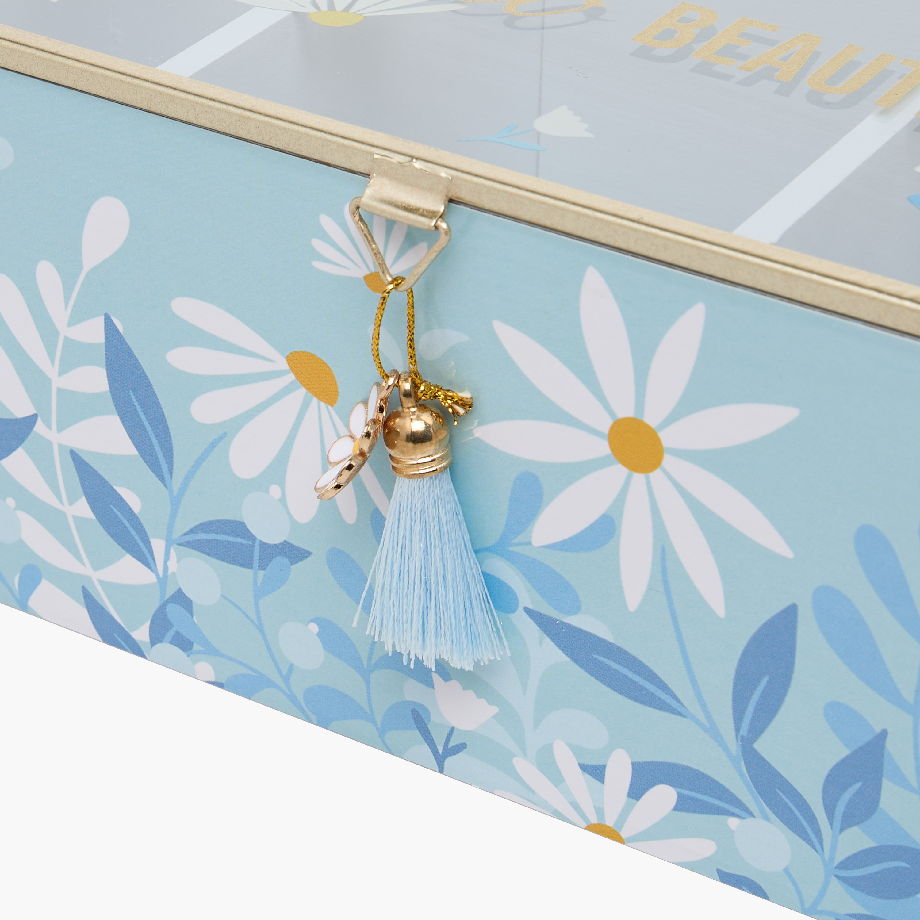 Findz Jewellery Organizer with Daisy Print - 22x10x10 cms-women-watchesandjewellery-jewellery-storage-image-4