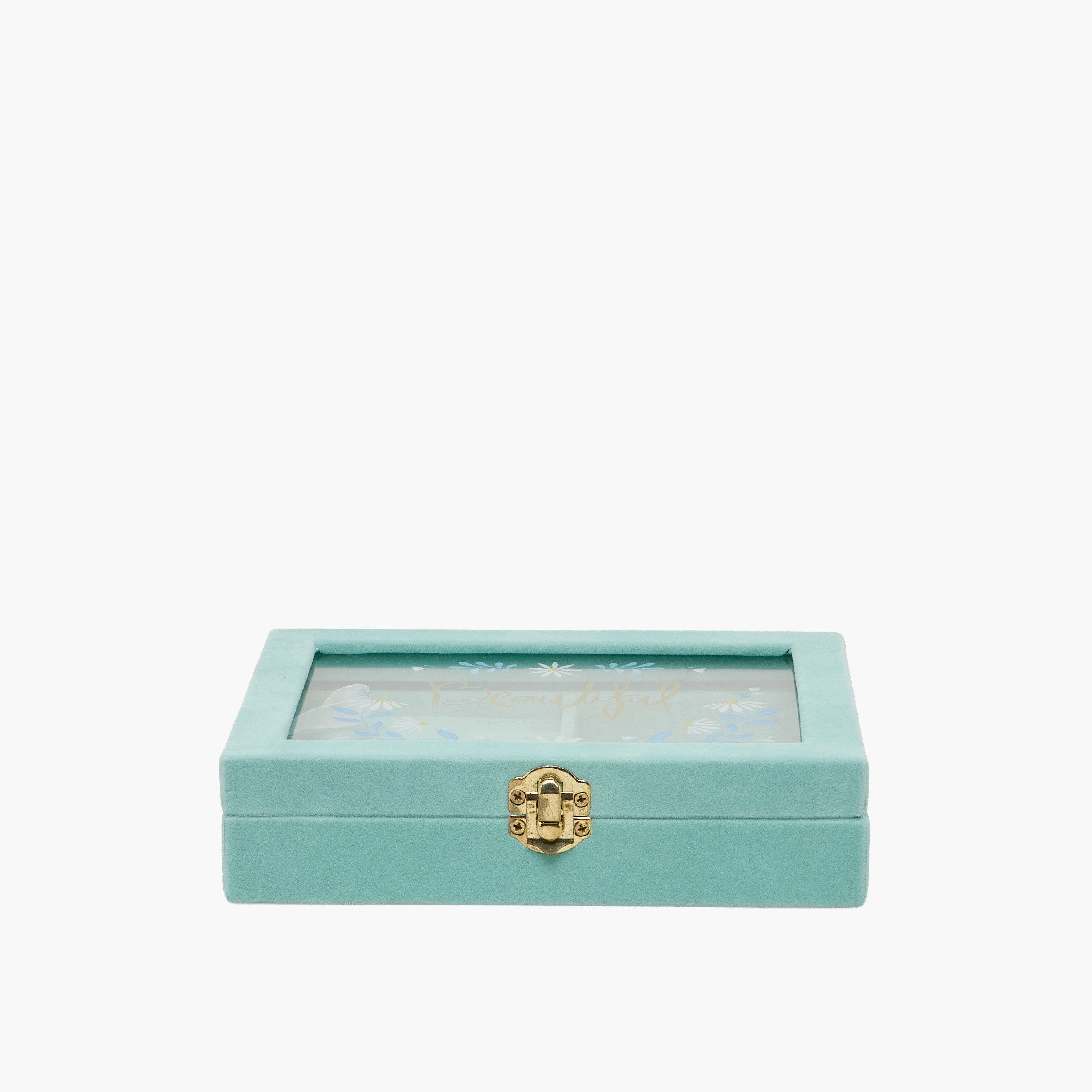 Findz Jewellery Organizer Daisy Print with Clasp Closure -  20x15x5 cms-women-watchesandjewellery-jewellery-storage-image-1