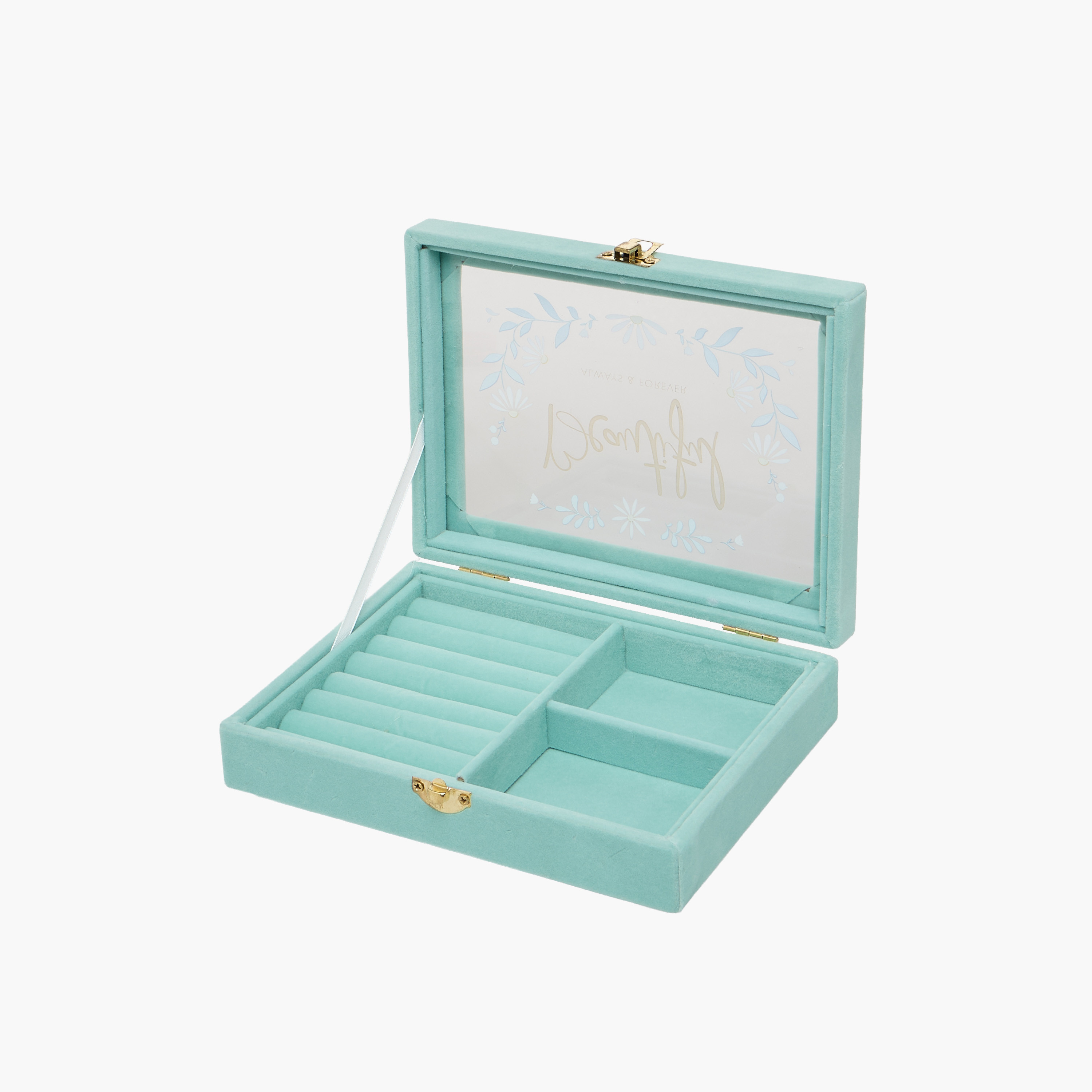 Findz Jewellery Organizer Daisy Print with Clasp Closure -  20x15x5 cms-women-watchesandjewellery-jewellery-storage-image-6