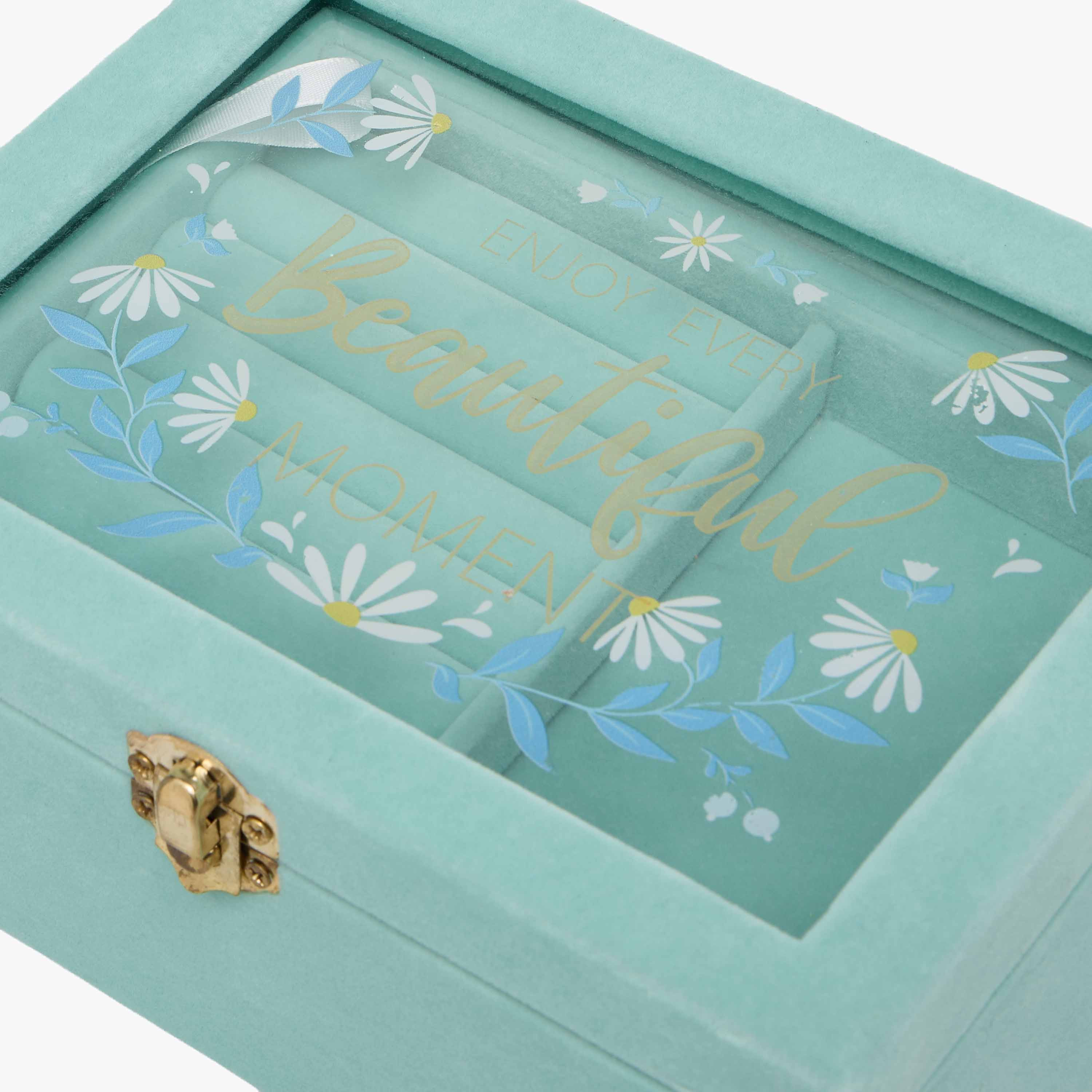 Findz Jewellery Organizer with Floral Print - 21x15x8 cms-women-watchesandjewellery-jewellery-storage-image-4