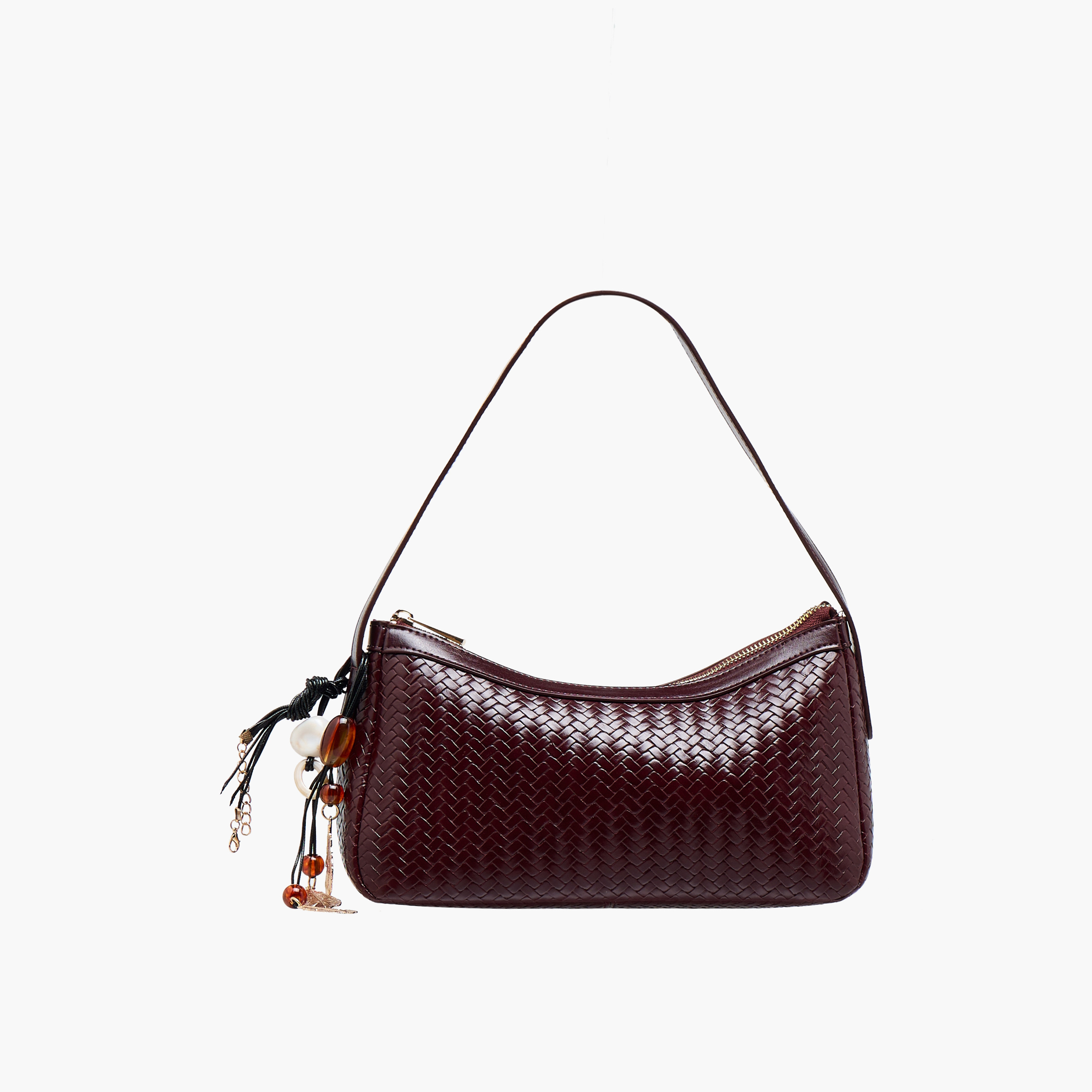 شنطة كتف بملمس مموج بارز وسحاب إغلاق من ساشا-women-bagsandwallets-handbags-image-1