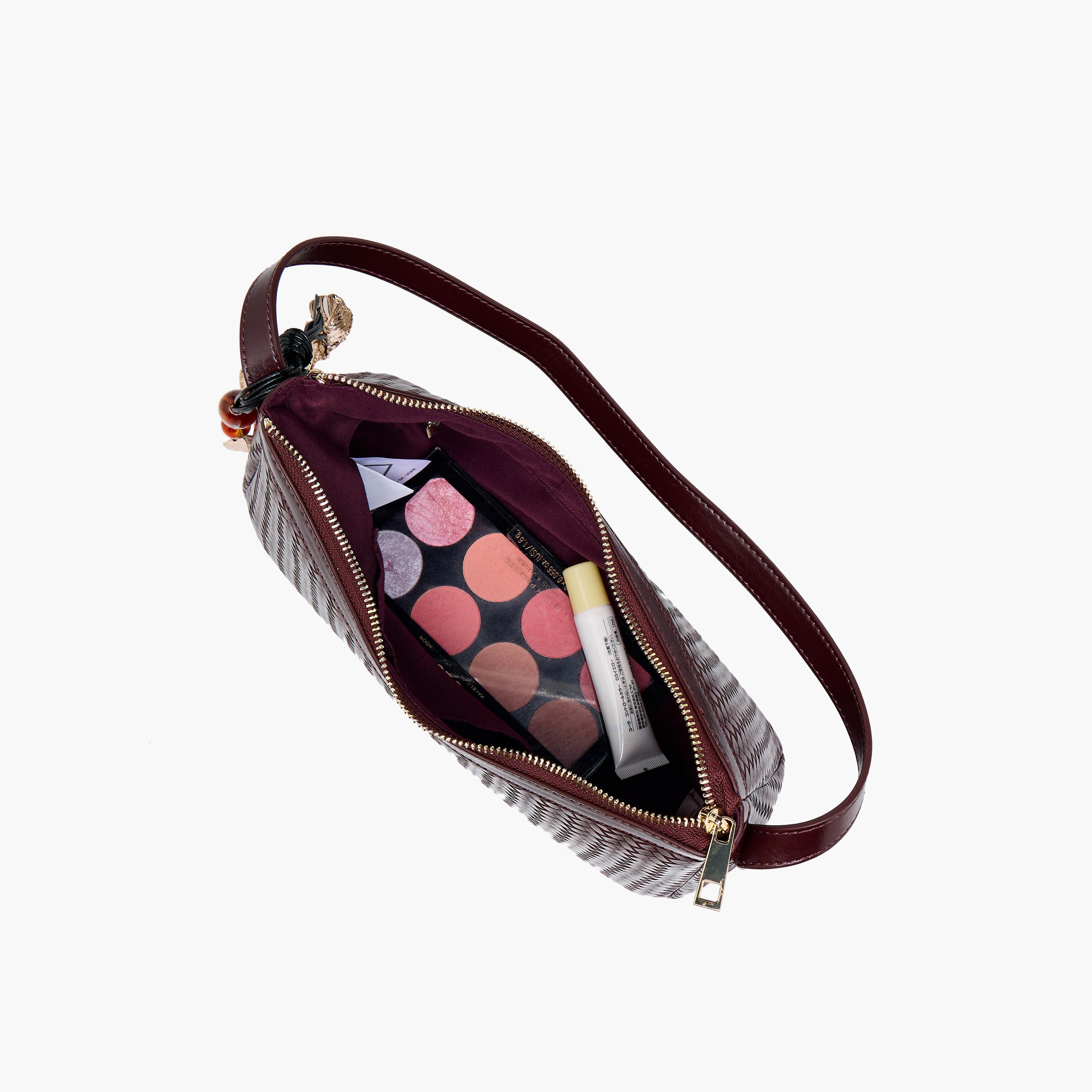 شنطة كتف بملمس مموج بارز وسحاب إغلاق من ساشا-women-bagsandwallets-handbags-image-9