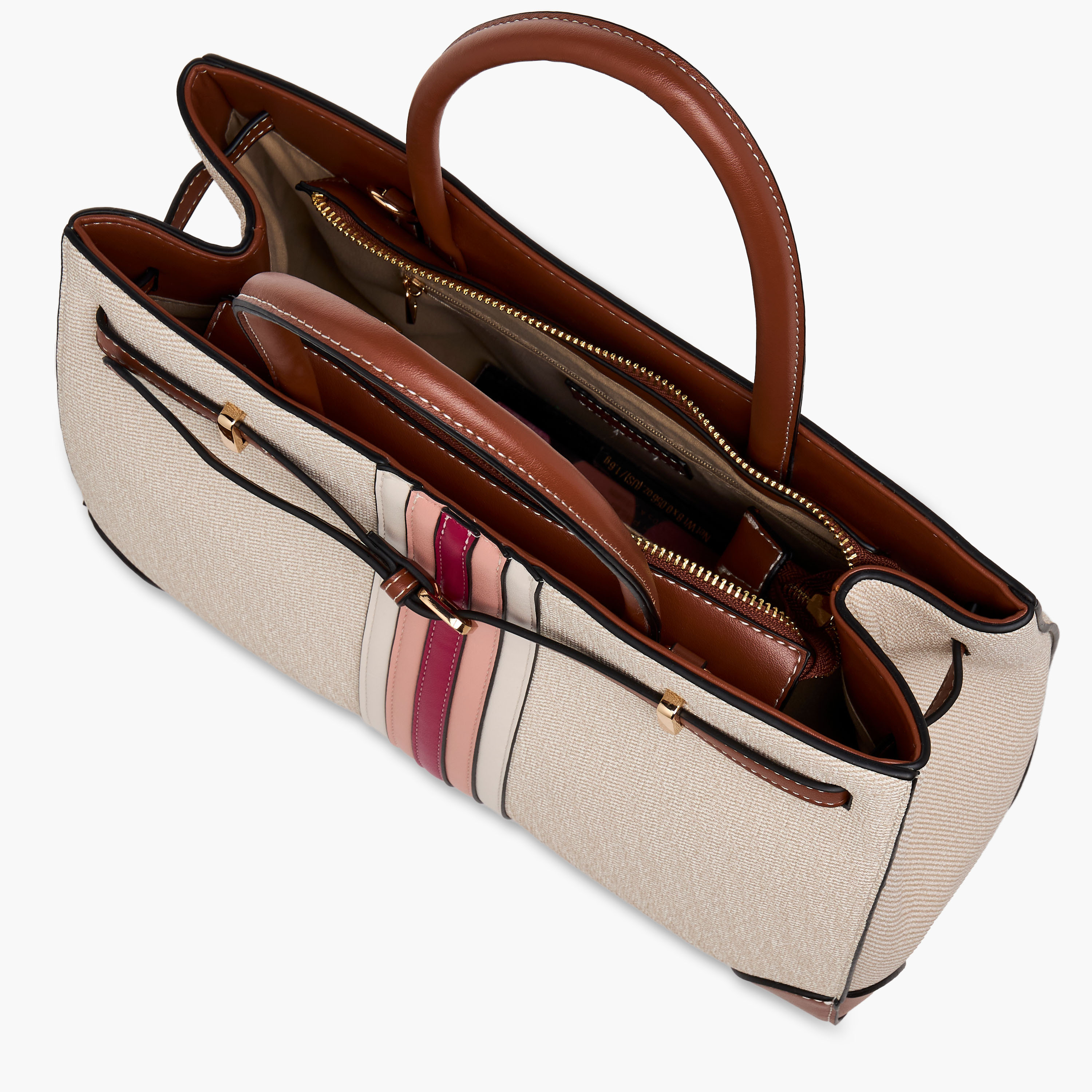 شنطة توتي بارزة الملمس بسحاب إغلاق من ساشا-women-bagsandwallets-handbags-image-9