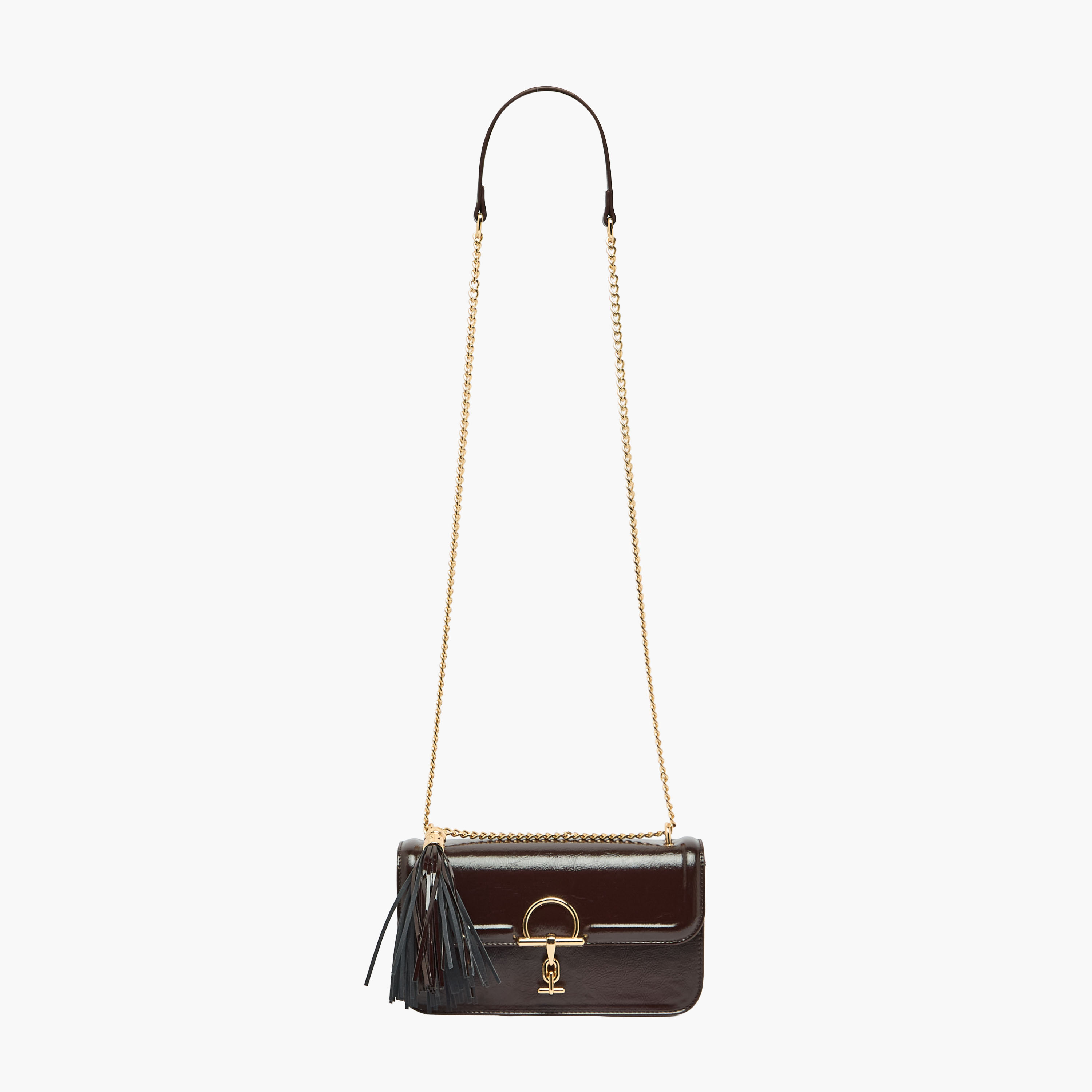 Sasha Textured Crossbody Bag with Tassel Accent-women-bagsandwallets-handbags-image-2