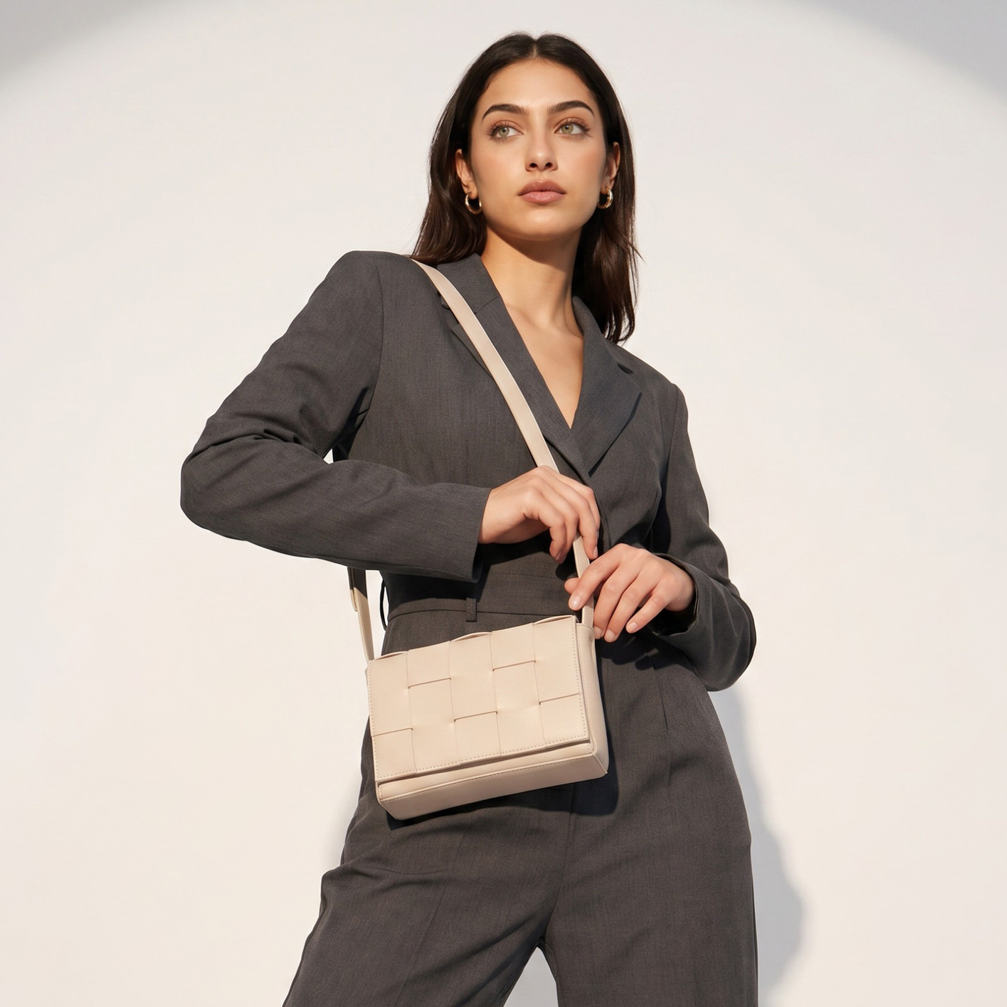 Sasha Textured Crossbody Bag with Adjustable Strap-women-bagsandwallets-handbags-image-2