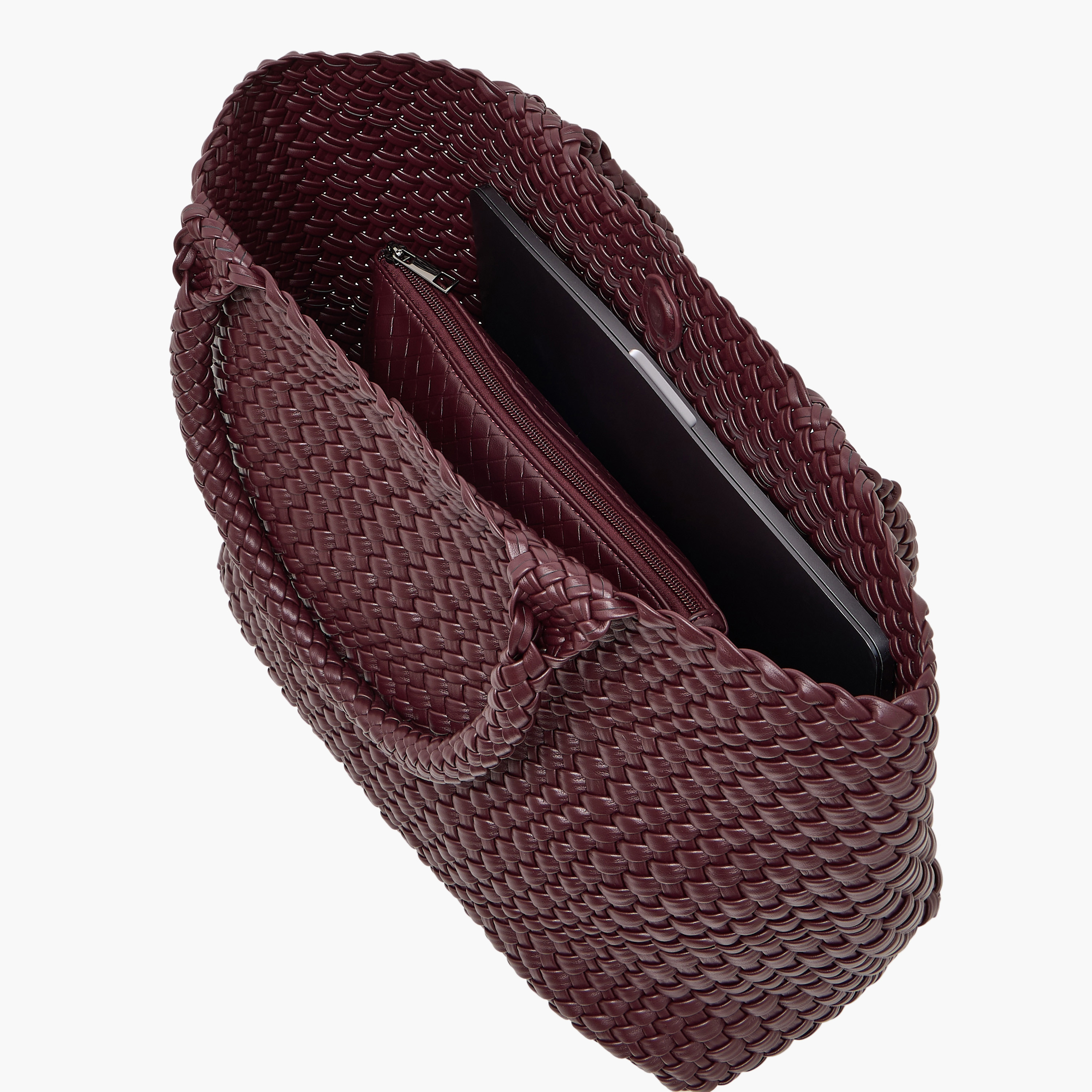 Sasha Textured Tote Bag with Pouch-women-bagsandwallets-handbags-image-11