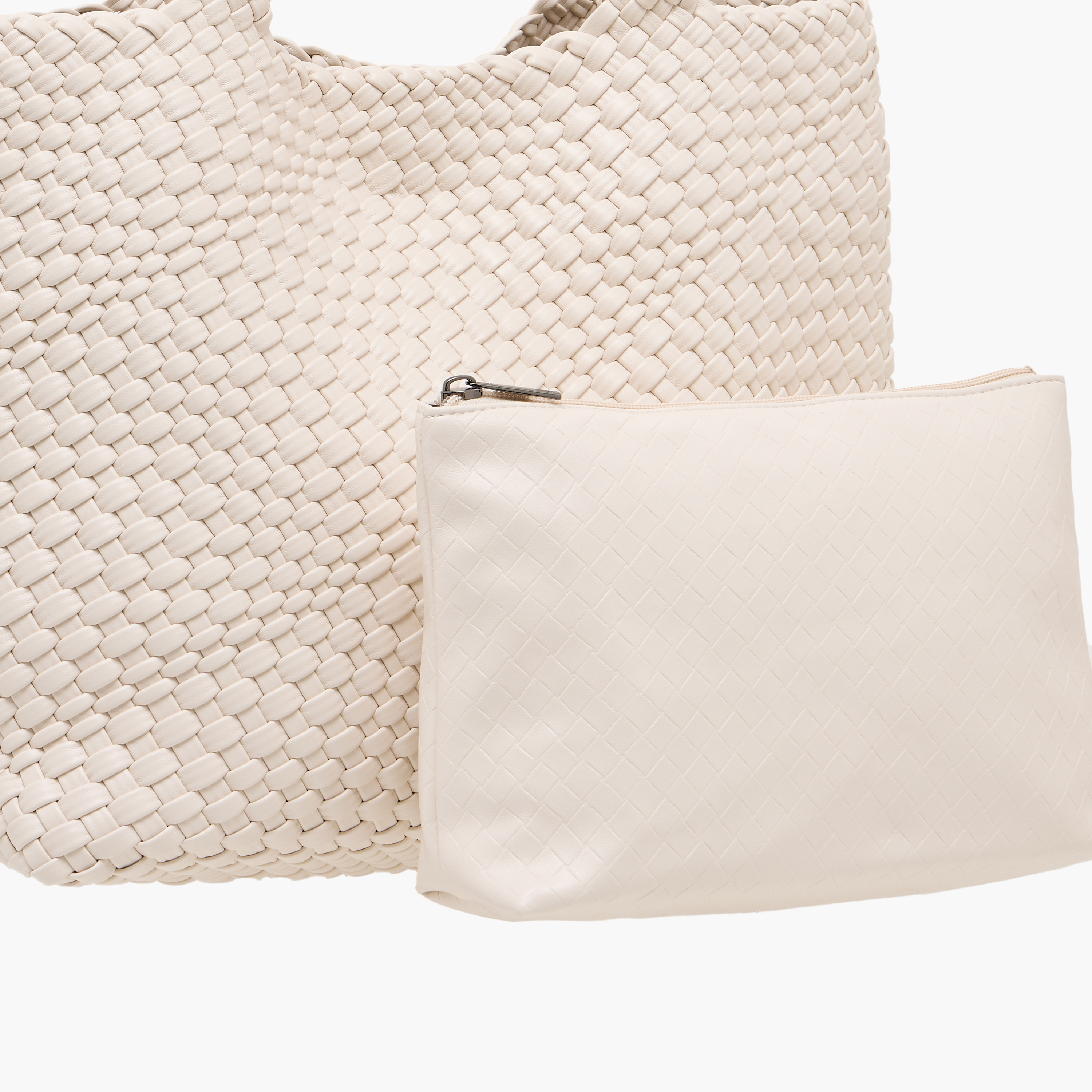 Sasha Textured Tote Bag with Pouch-women-bagsandwallets-handbags-image-7