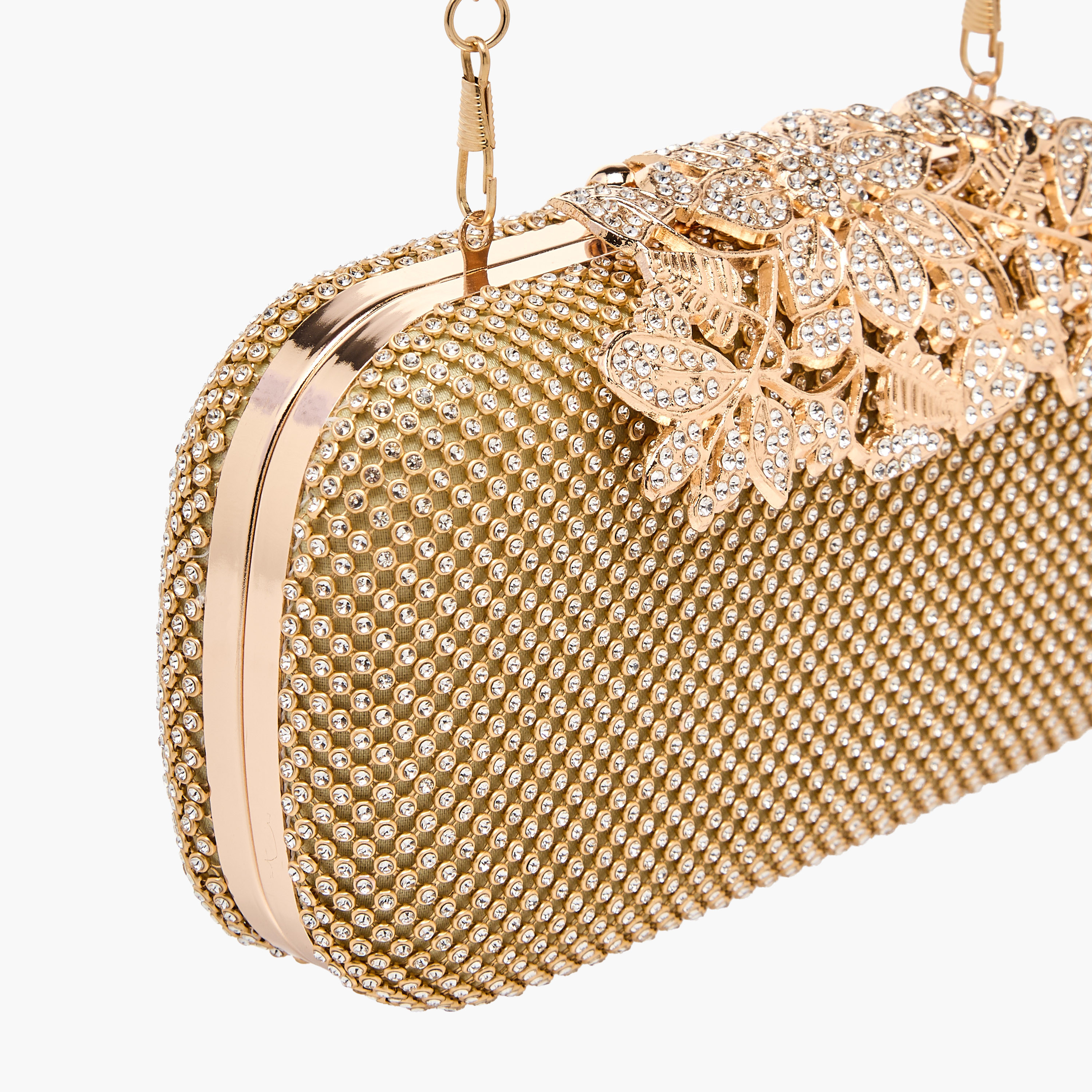 Sasha Embellished Clutch with Detachable Chain Strap-women-bagsandwallets-handbags-image-5