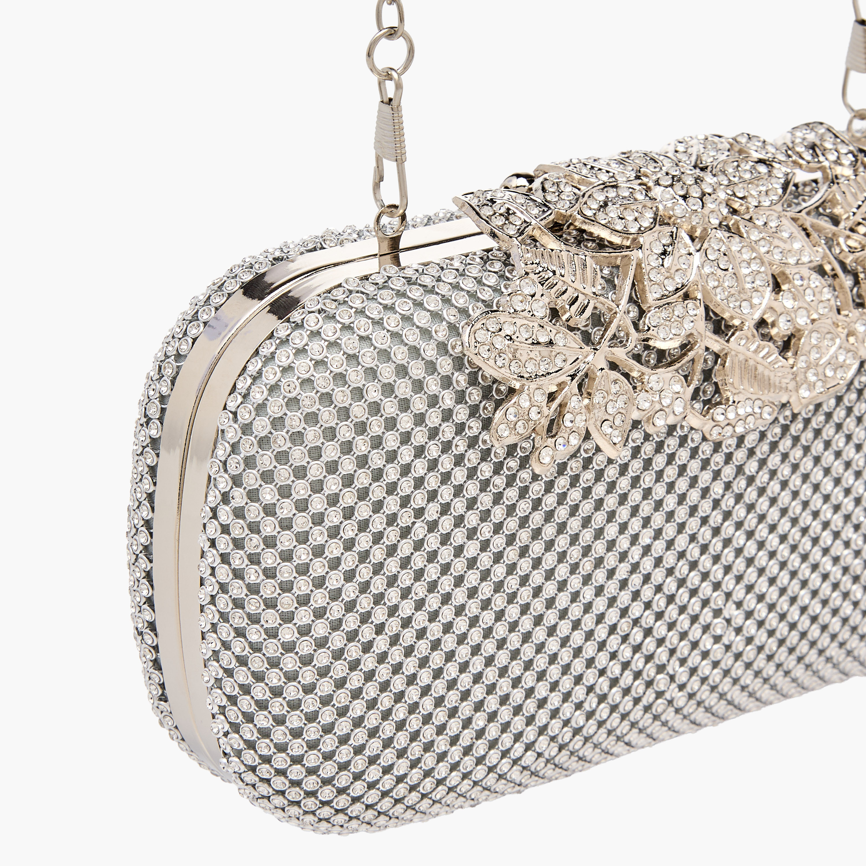 Sasha Embellished Clutch with Detachable Chain Strap-women-bagsandwallets-handbags-image-5