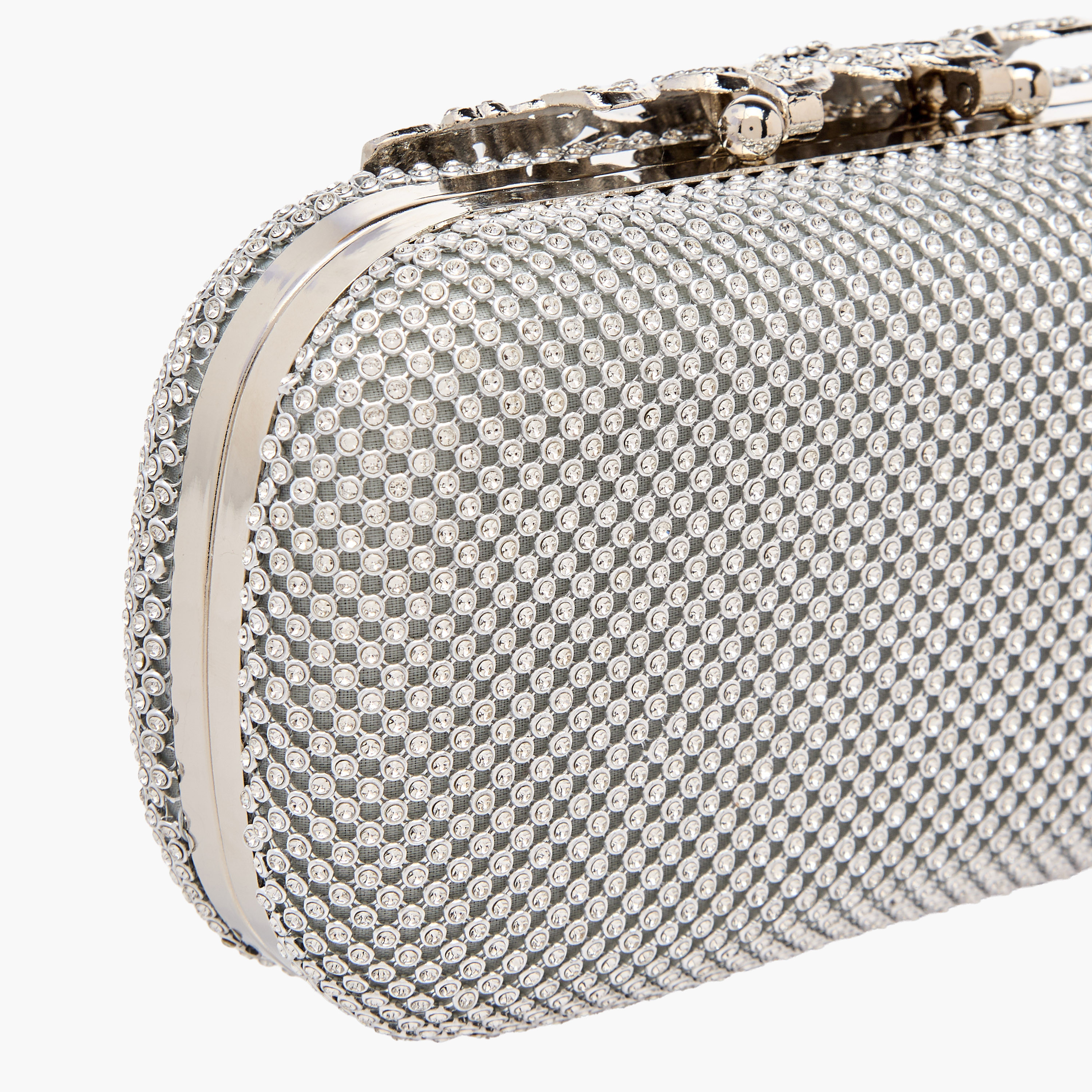 Sasha Embellished Clutch with Detachable Chain Strap-women-bagsandwallets-handbags-image-6