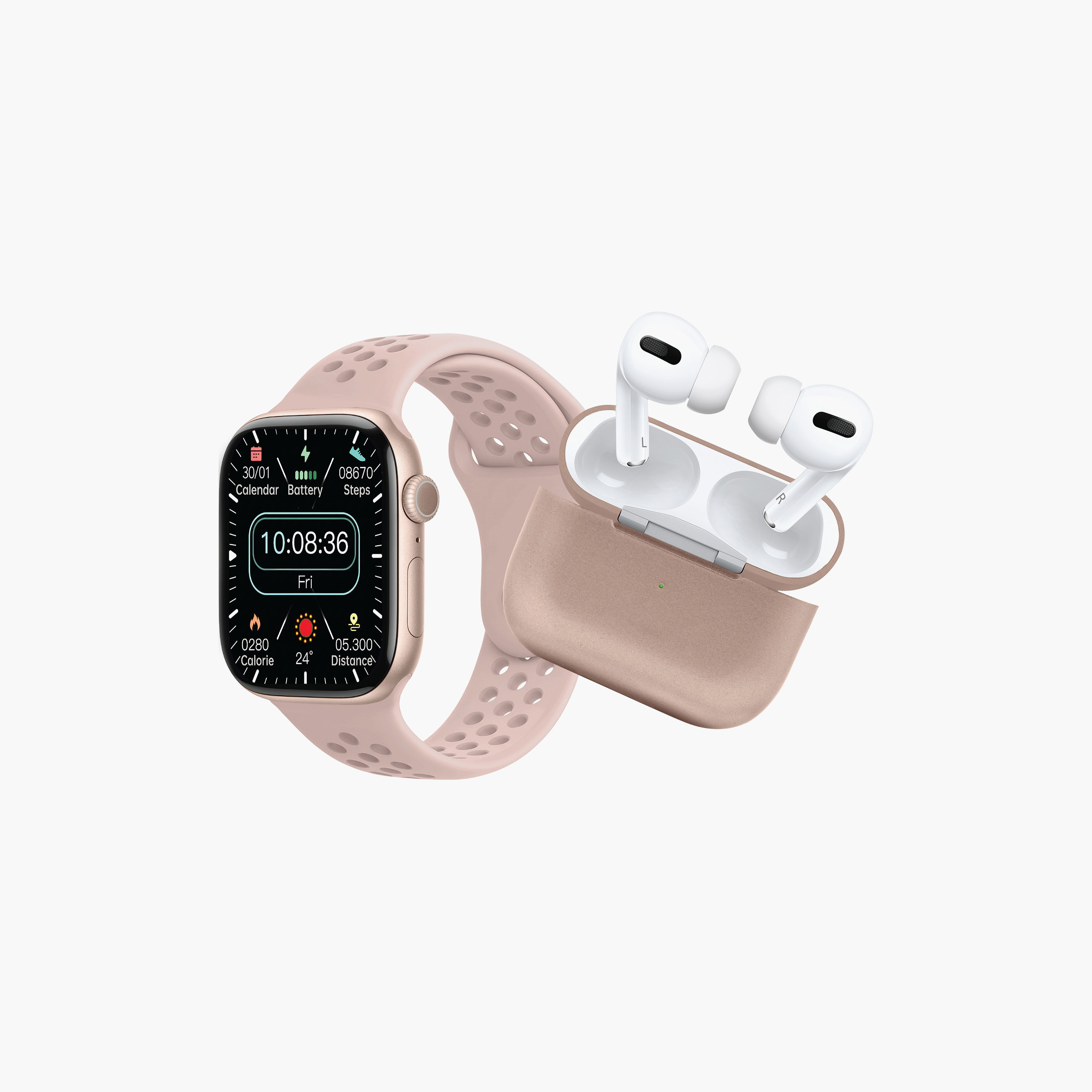 ساعة Touchmate الذكية بتقنية بلوتوث مع سماعات أذن لاسلكية | TM-SW500T-electronics-smartwatches-image-1