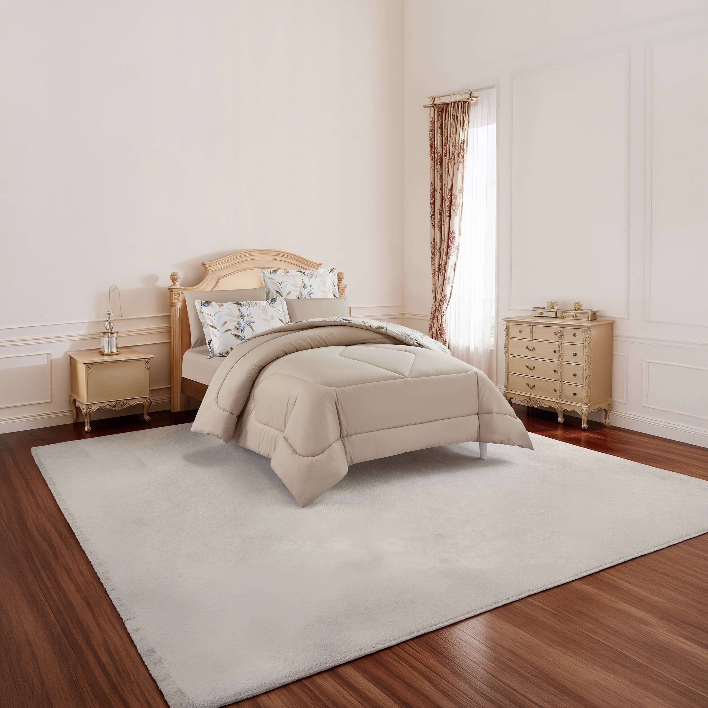 Unique Home All Season 100% Cotton Comforter Set 4 pcs Twin Size - 170x230 cms-household-bedding-comfortersandbedspreads-comforters-image-2