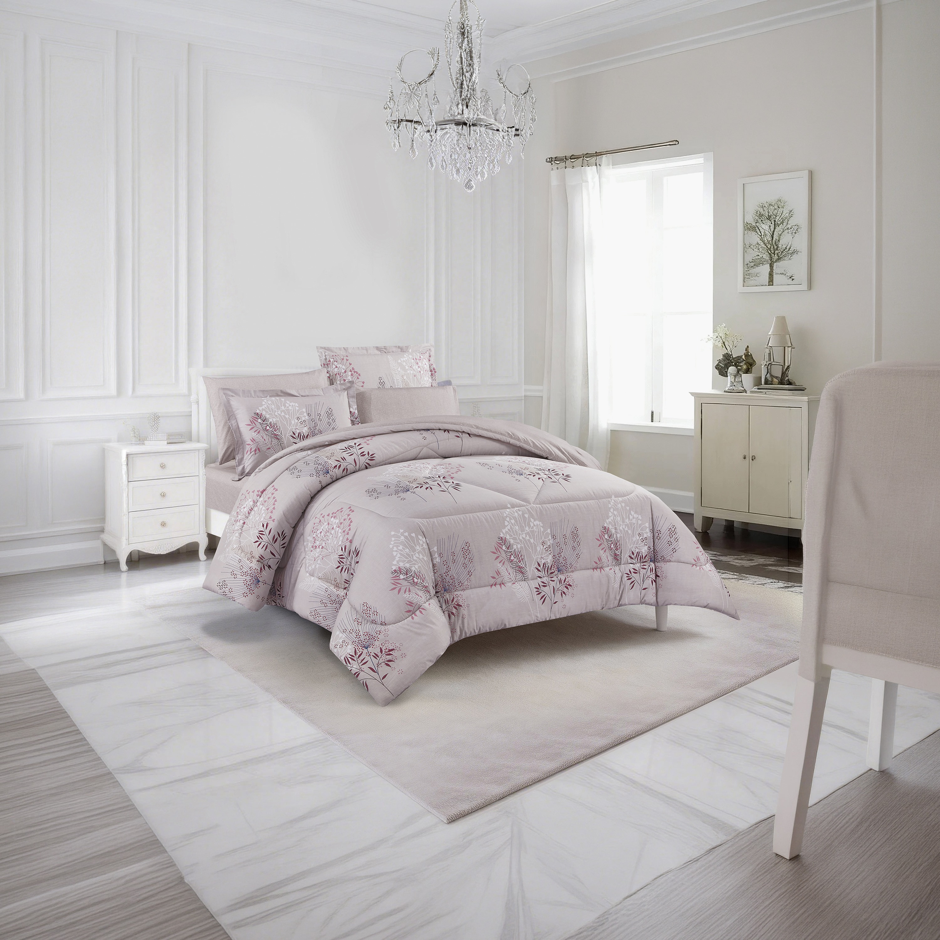 Unique Home All Season 100% Cotton Comforter Set 4 pcs Twin Size - 170x230 cms-household-bedding-comfortersandbedspreads-comforters-image-2