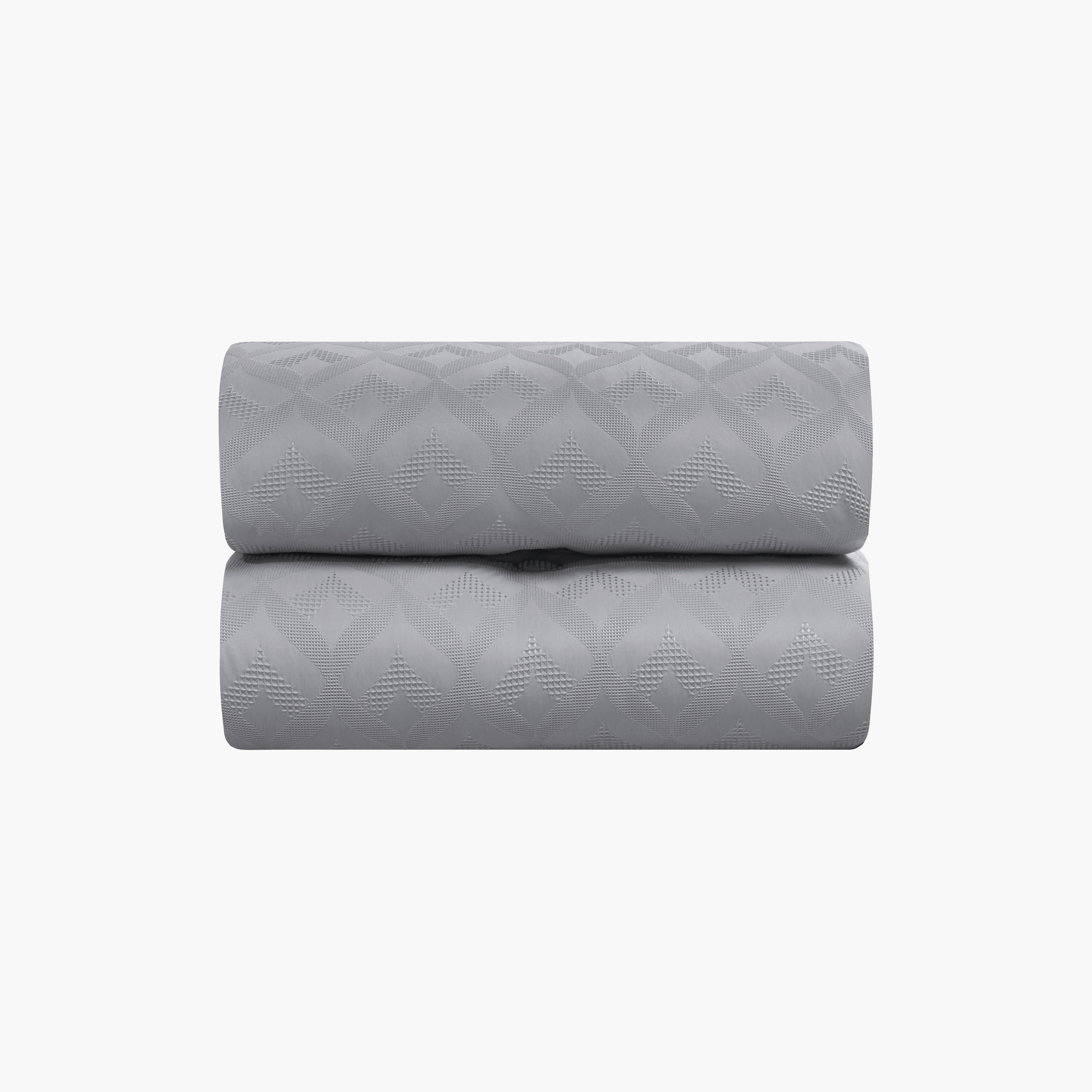 طقم لحاف فاخر من يونيك هوم، بنقشة الوافل، مكون من 6 قطع، مقاس سوبر كينج - 260×240 سم-household-bedding-comfortersandbedspreads-comforters-image-3