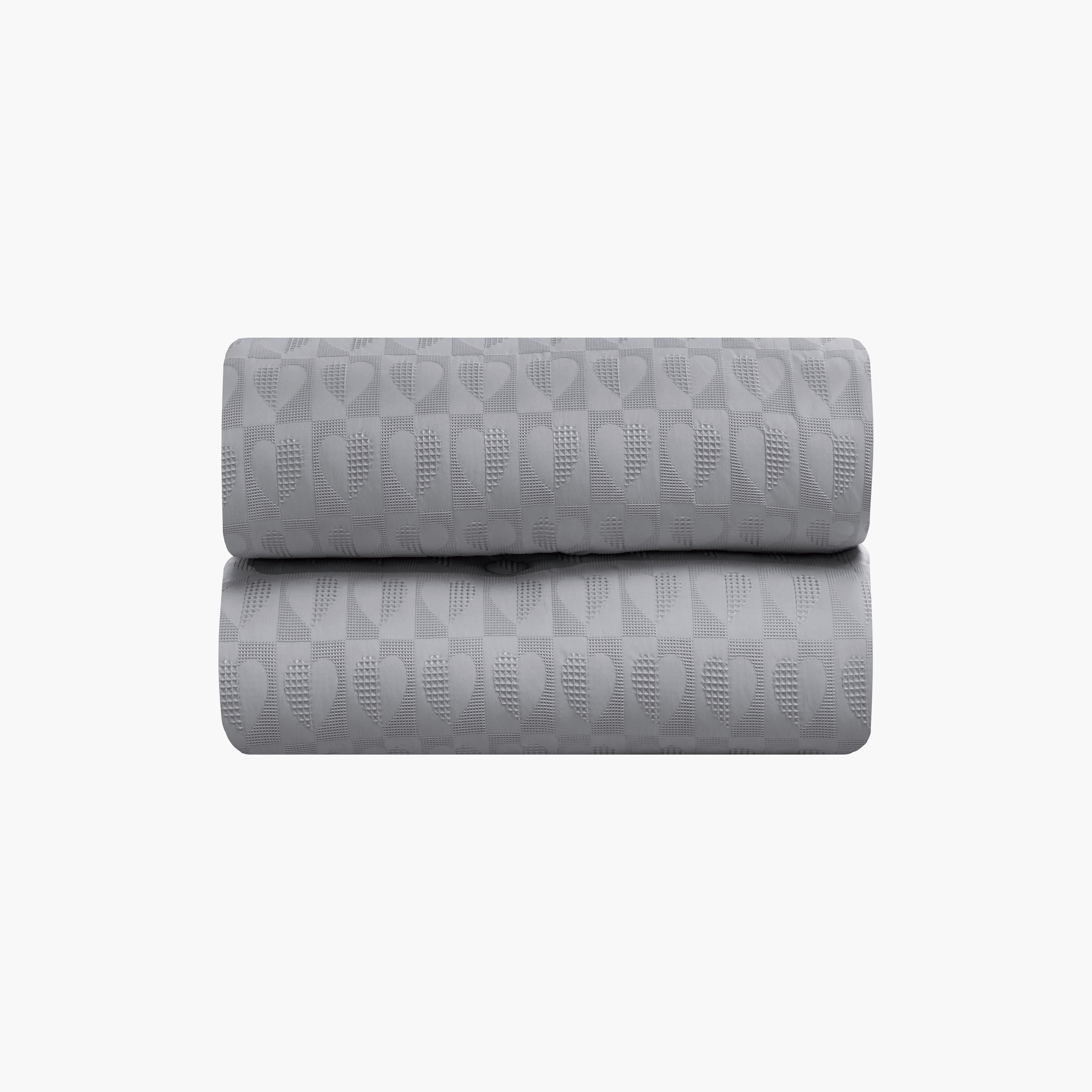 طقم لحاف فاخر من يونيك هوم، بنقشة الوافل، مكون من 6 قطع، مقاس سوبر كينج - 260×240 سم-household-bedding-comfortersandbedspreads-comforters-image-3