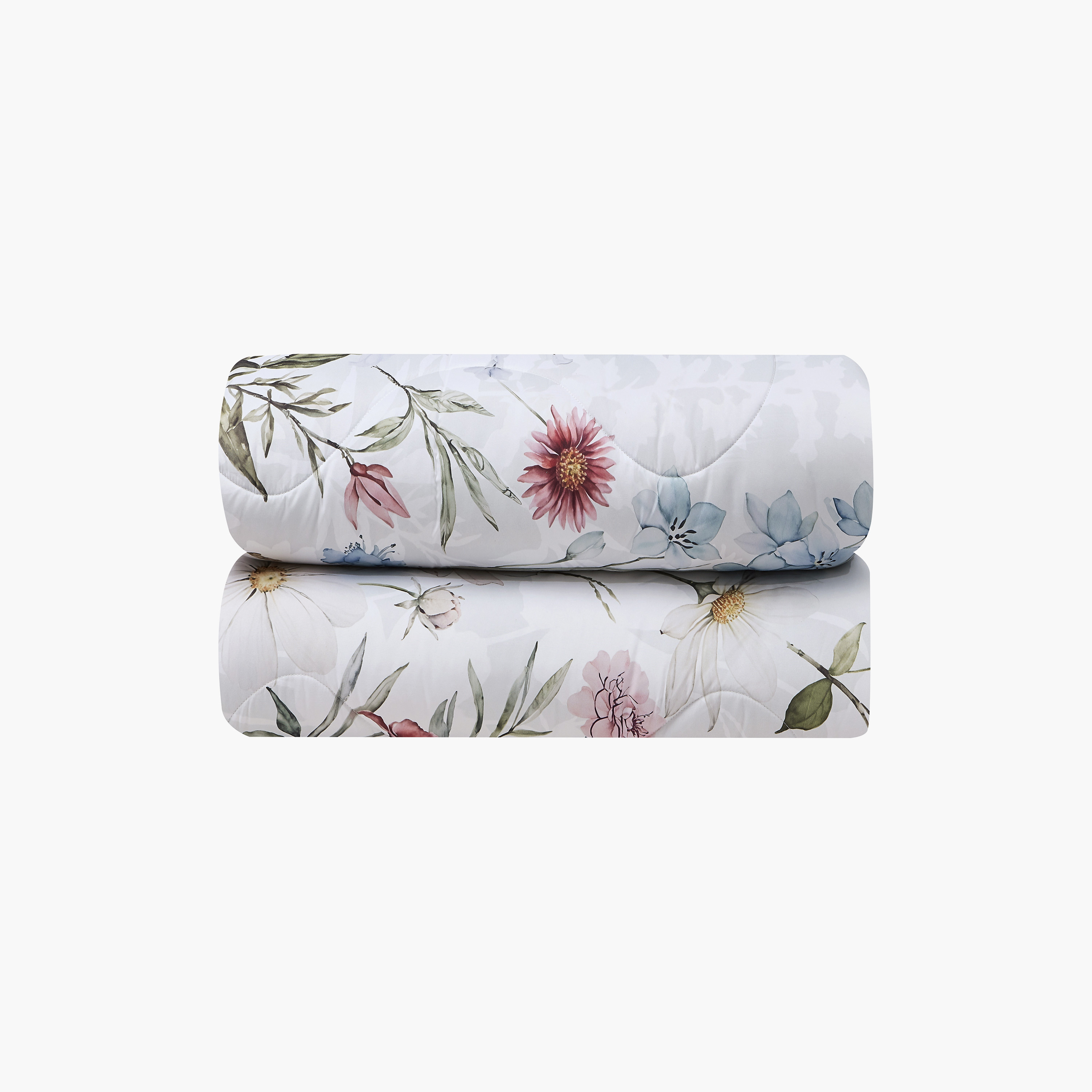 Lifestyle Super King Floral Print 6 Piece Reversible Comforter Set - 260x240cms-household-bedding-comfortersandbedspreads-comforters-image-3