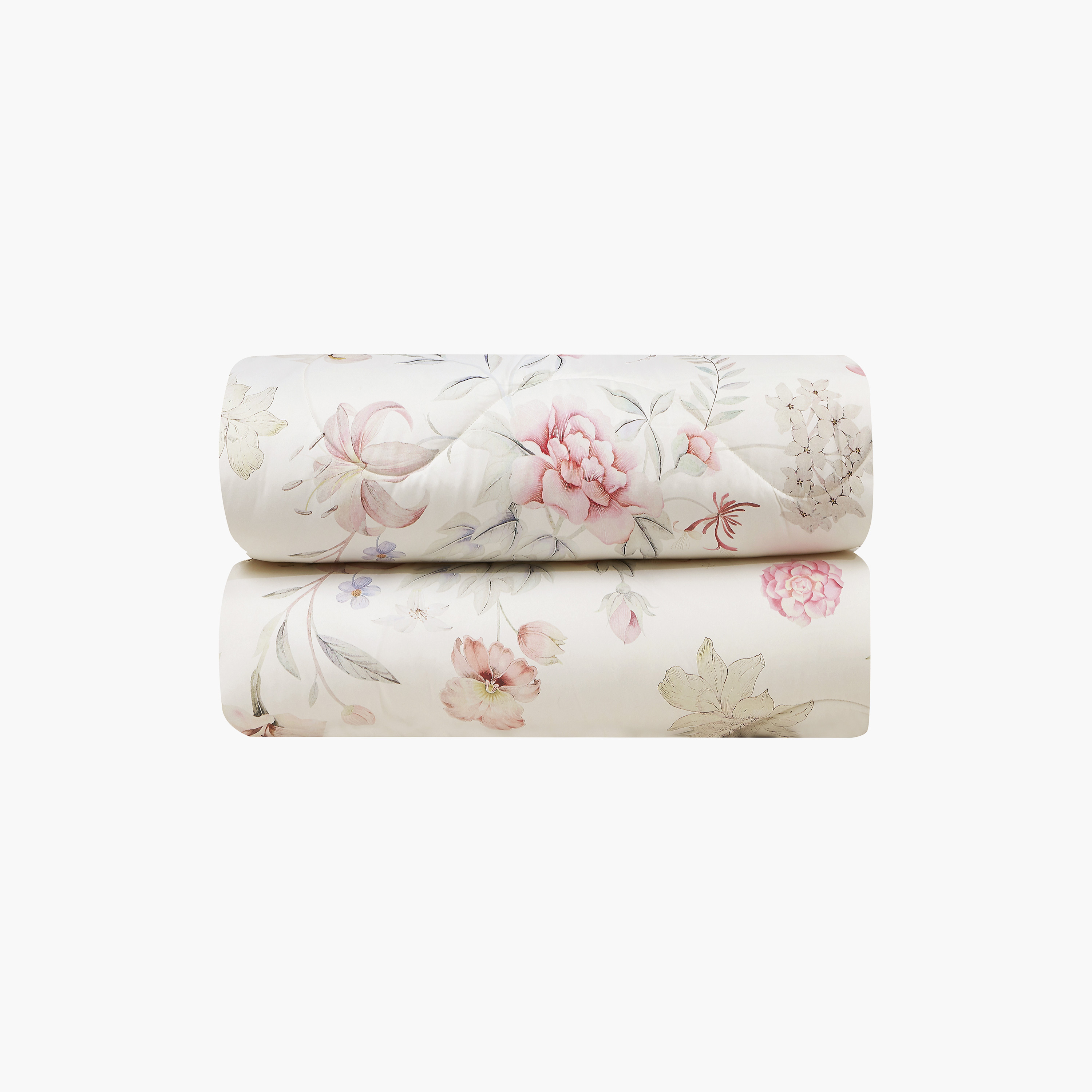 Lifestyle Super King Floral Print 6 Piece Reversible Comforter Set - 260x240cms-household-bedding-comfortersandbedspreads-comforters-image-3
