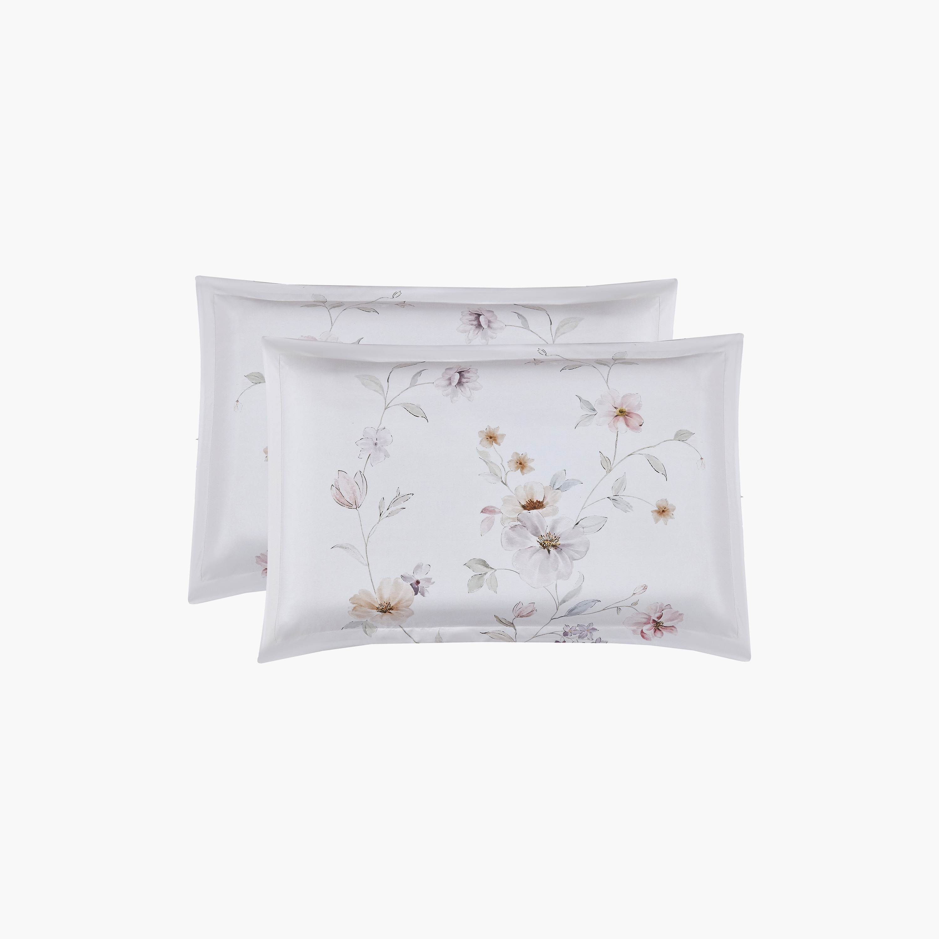 Lifestyle Super King Floral Print 6 Piece Reversible Comforter Set - 260x240cms-household-bedding-comfortersandbedspreads-comforters-image-4