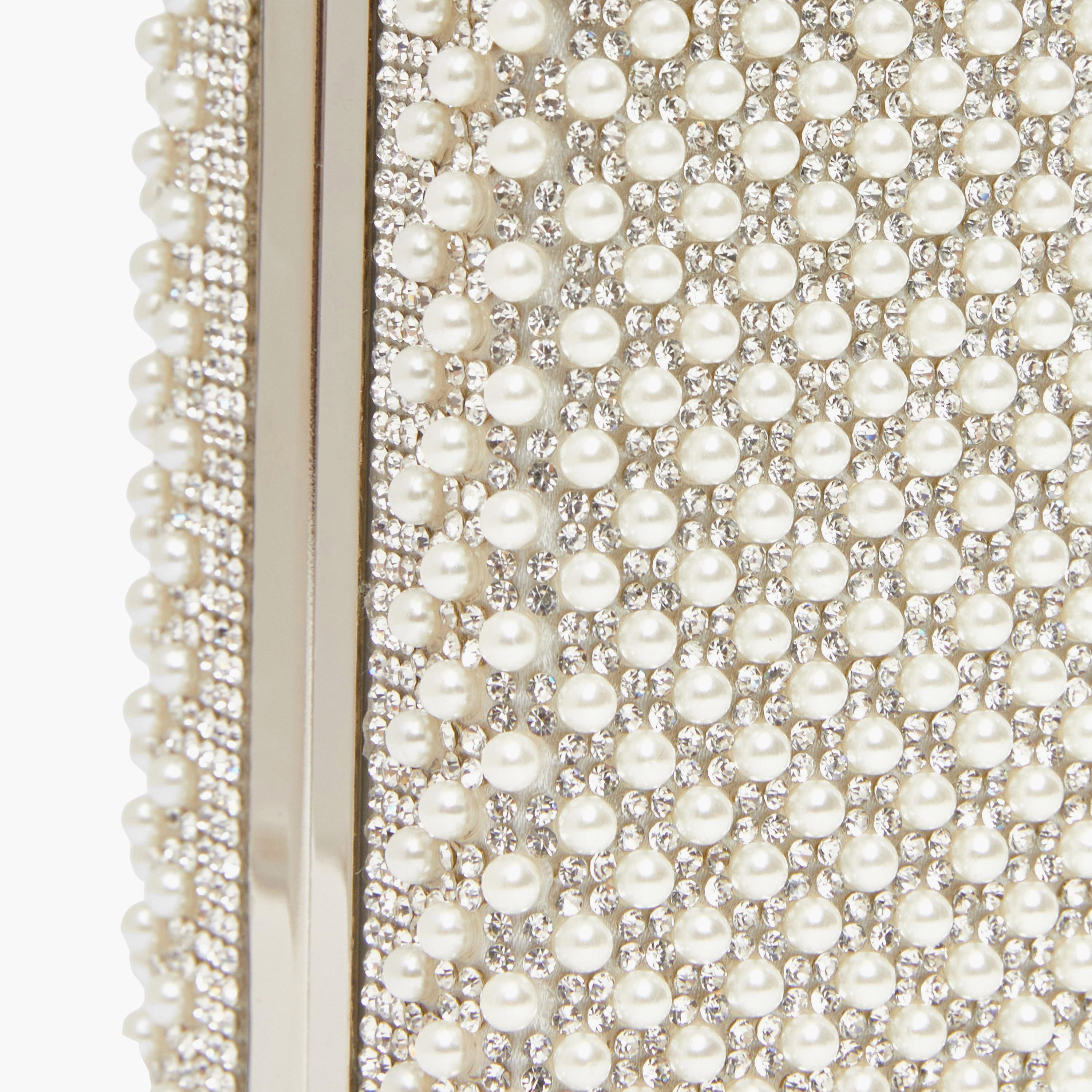 Quiz Embellished Top Handle Clutch Bag with Chain Strap | 18 X 5 X 12 CM-women-bagsandwallets-handbags-image-5
