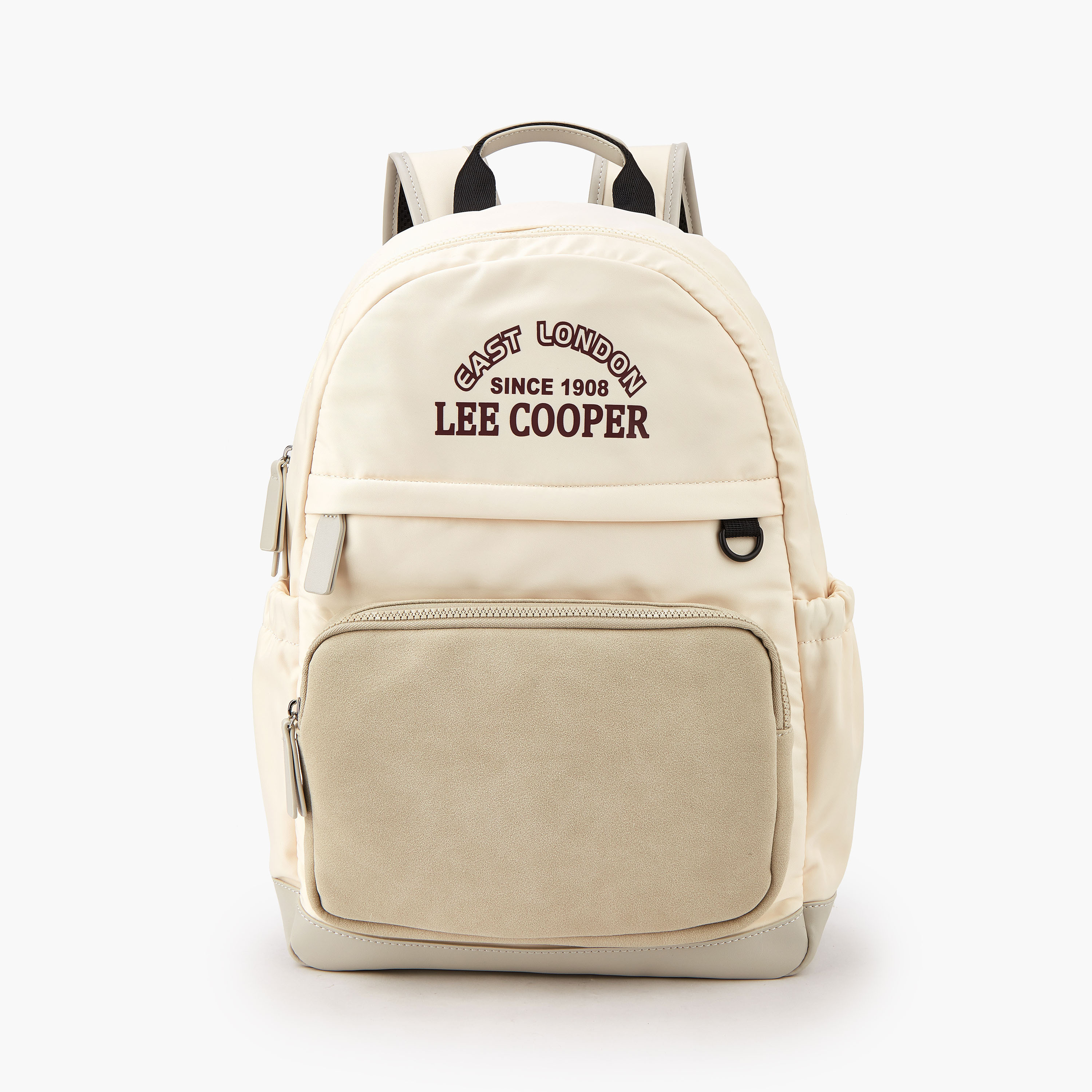 شنطة ظهر بطبعات شعار وحمالات قابلة للتعديل من لي كوبر-women-bagsandwallets-backpacks-image-1
