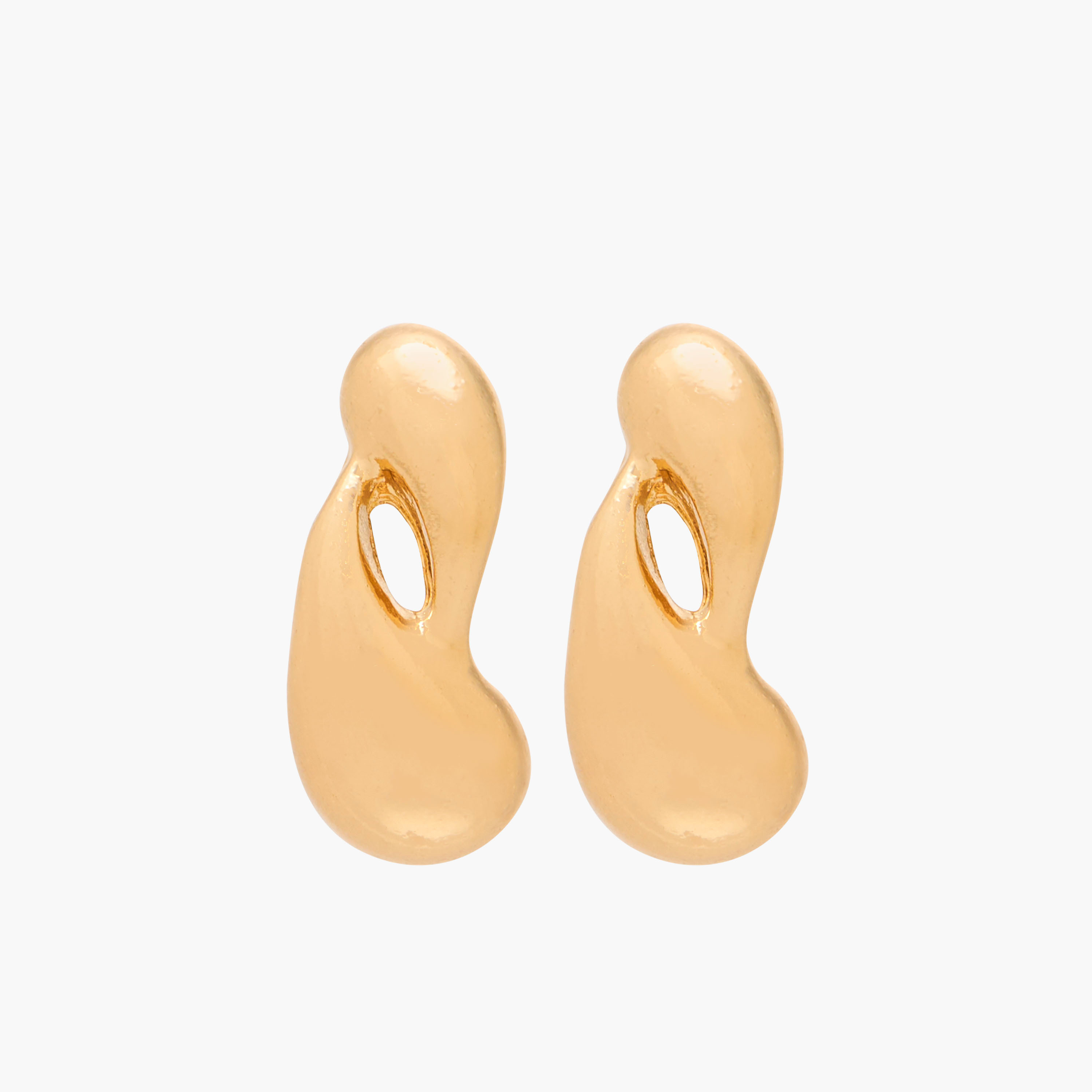 حلق مرصع بلون ذهبي وبمكبس إغلاق خلفي-women-watchesandjewellery-jewellery-earrings-image-1