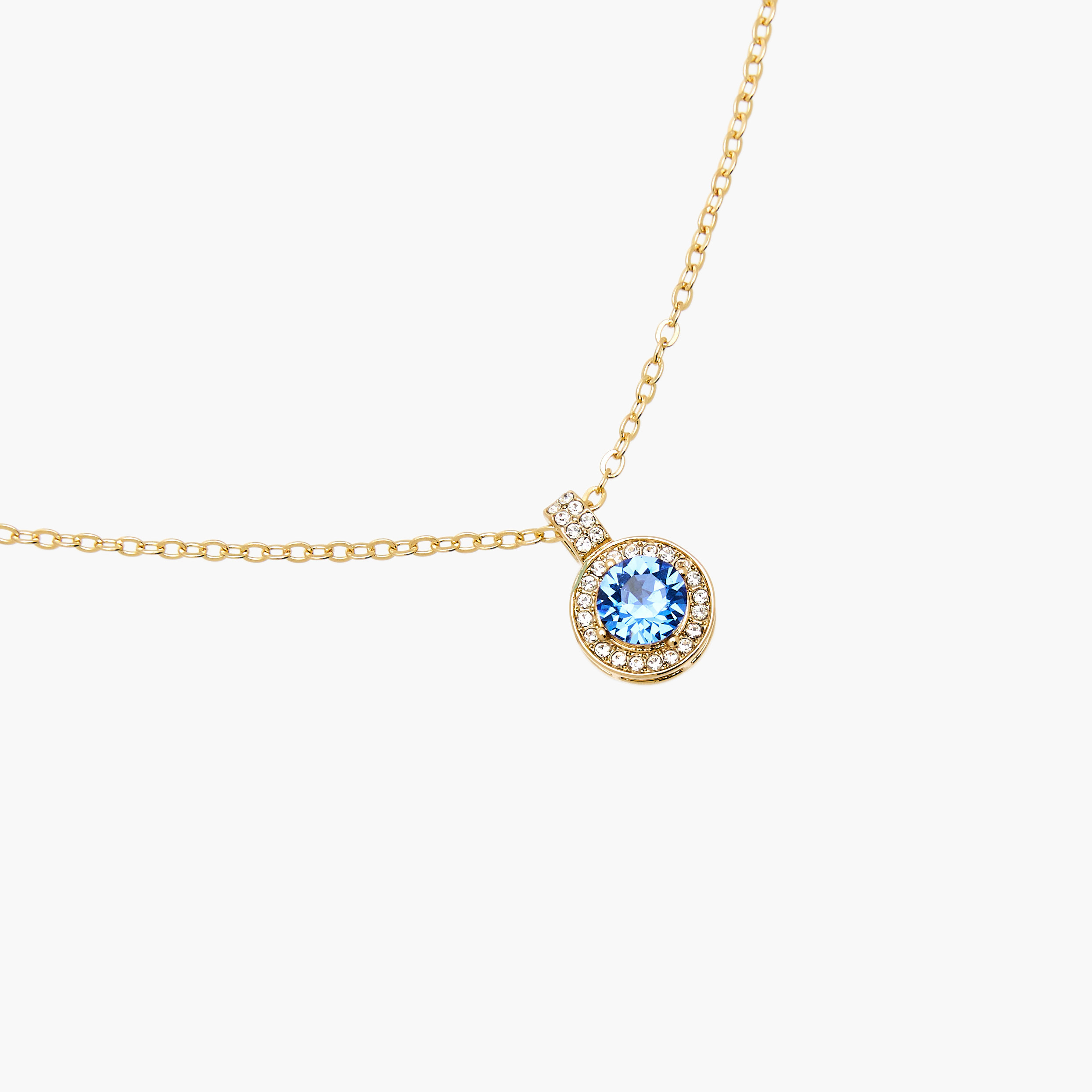 Gold Tone Necklace with Swarovski Stone Embellished Pendant-women-watchesandjewellery-jewellery-necklacesandpendants-image-2