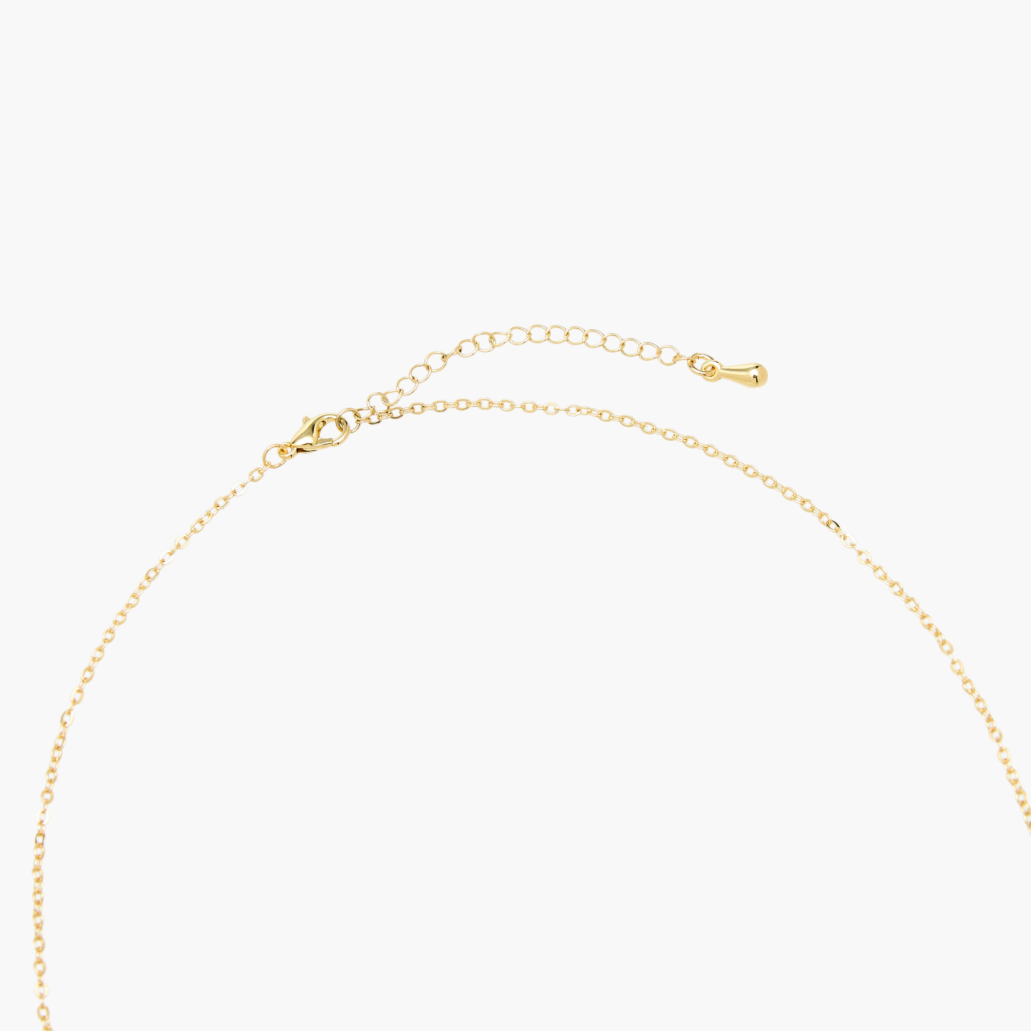 عقد بلون ذهبي ودلاية مزينة بحجر سواروفسكي-women-watchesandjewellery-jewellery-necklacesandpendants-image-3