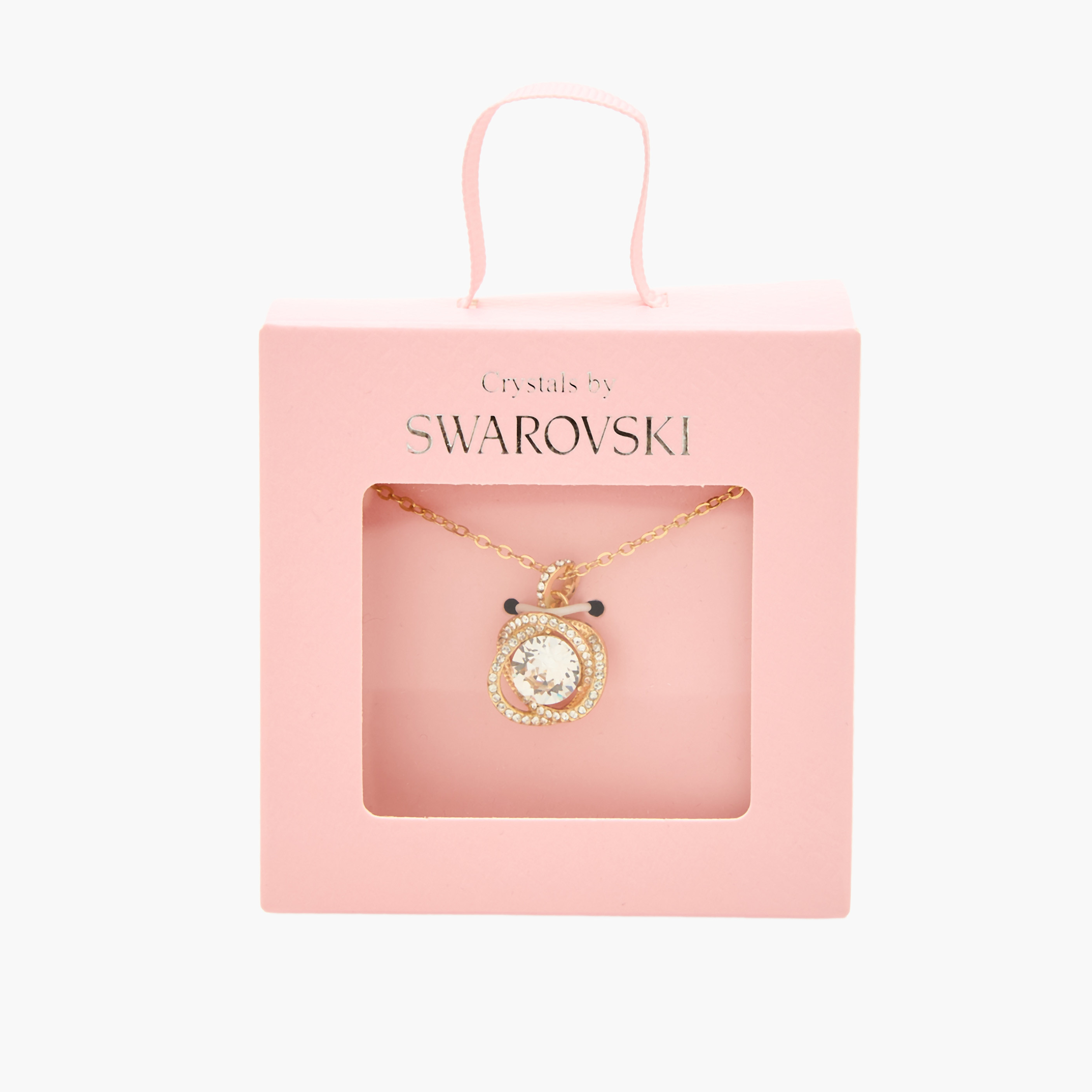 عقد بلون ذهبي ودلاية مزينة بحجر سواروفسكي-women-watchesandjewellery-jewellery-necklacesandpendants-image-5