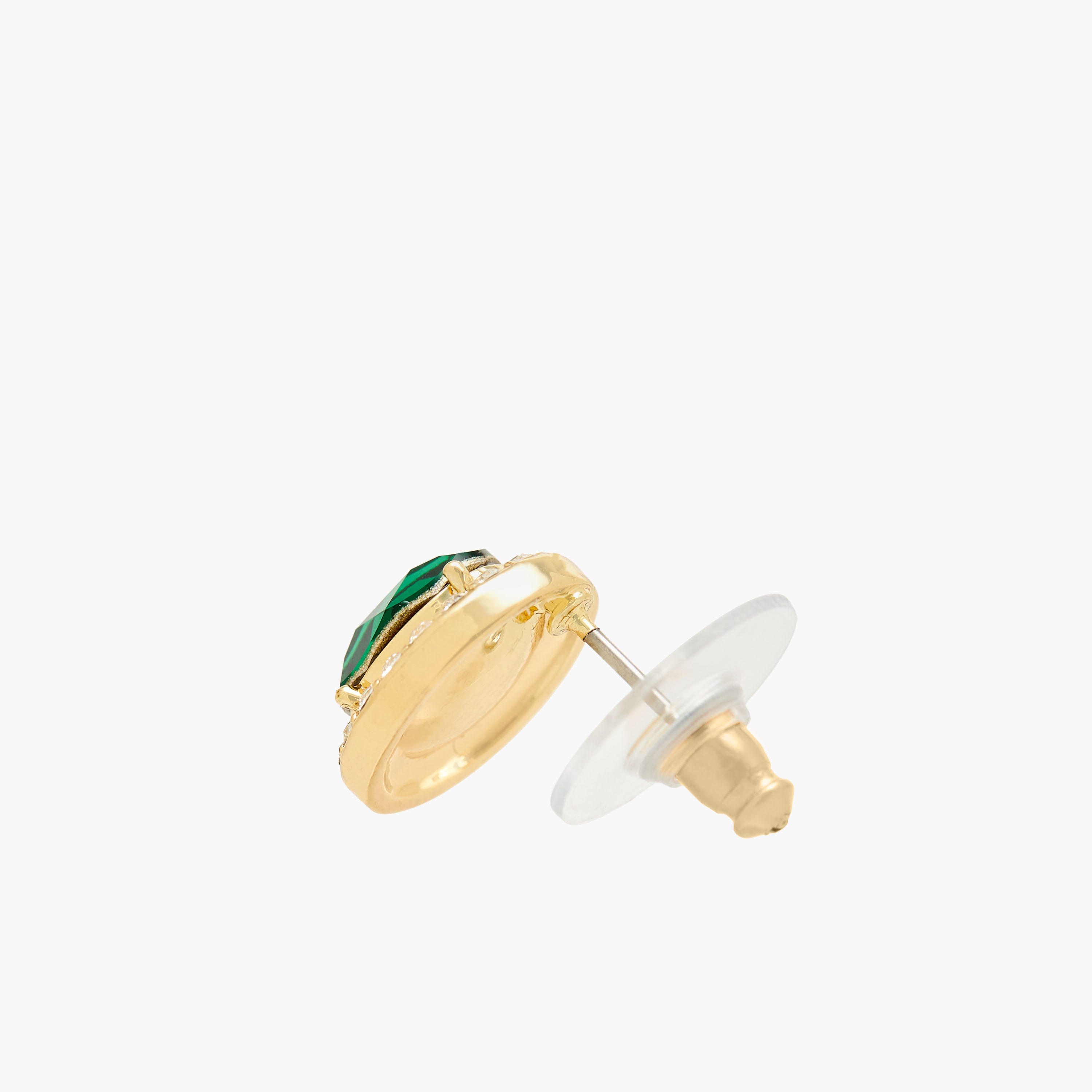 حلق مزين بأحجار بلون ذهبي ومكبس إغلاق خلفي من سواروفسكي-women-watchesandjewellery-jewellery-earrings-image-4