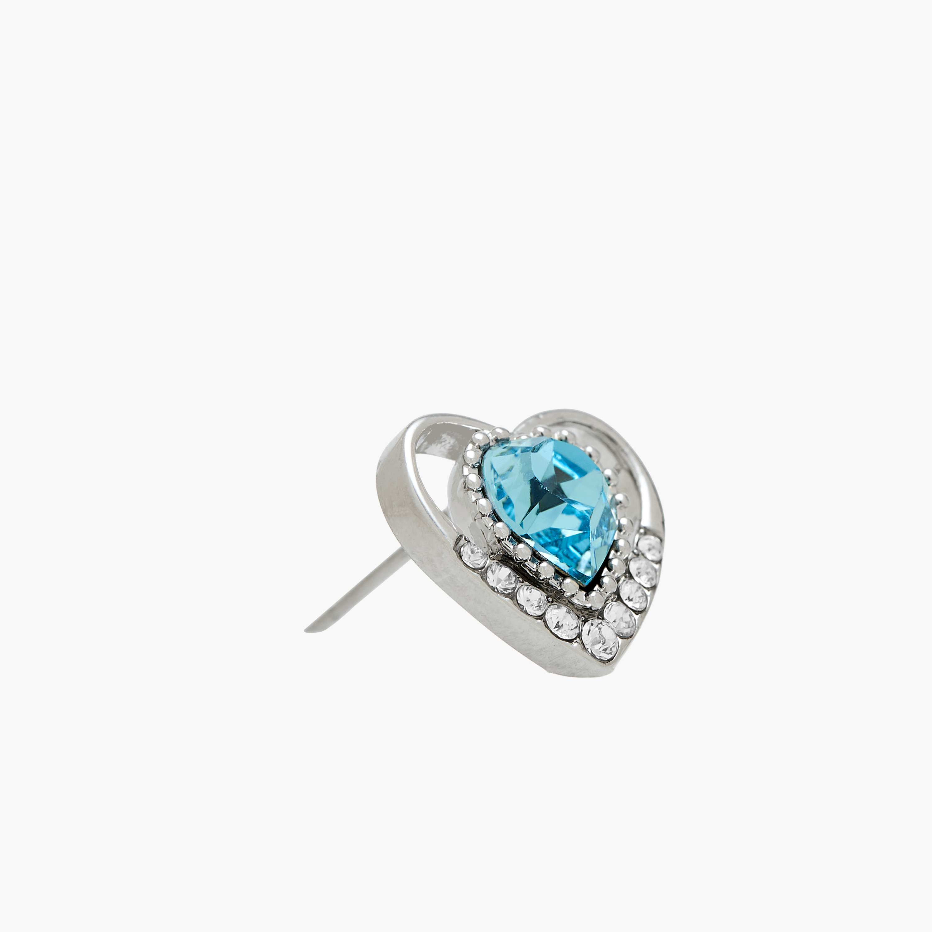 حلق دبوس بلون ذهبي وزينة حجر سواروفسكي ومكبس إغلاق-women-watchesandjewellery-jewellery-earrings-image-3