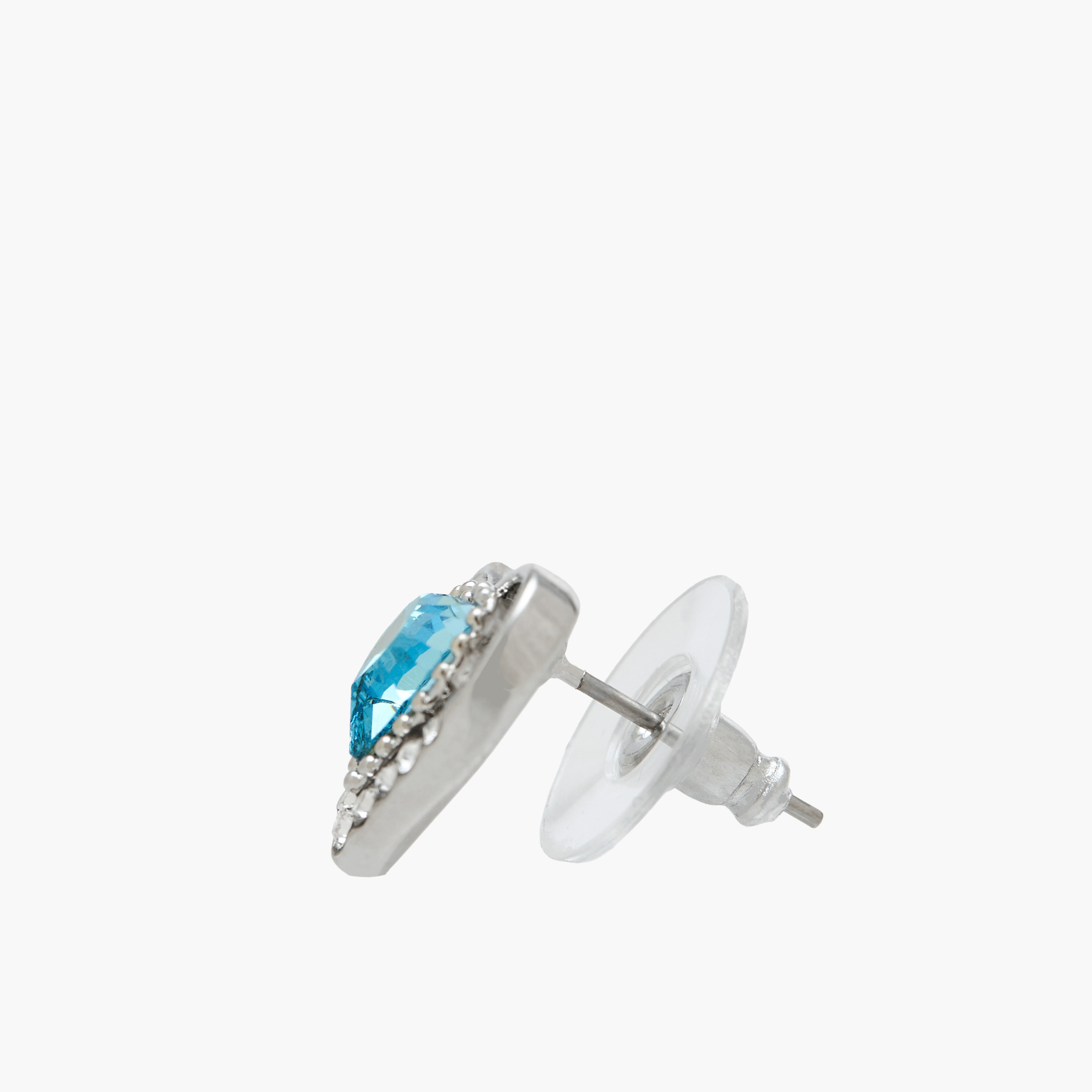 حلق دبوس بلون ذهبي وزينة حجر سواروفسكي ومكبس إغلاق-women-watchesandjewellery-jewellery-earrings-image-4