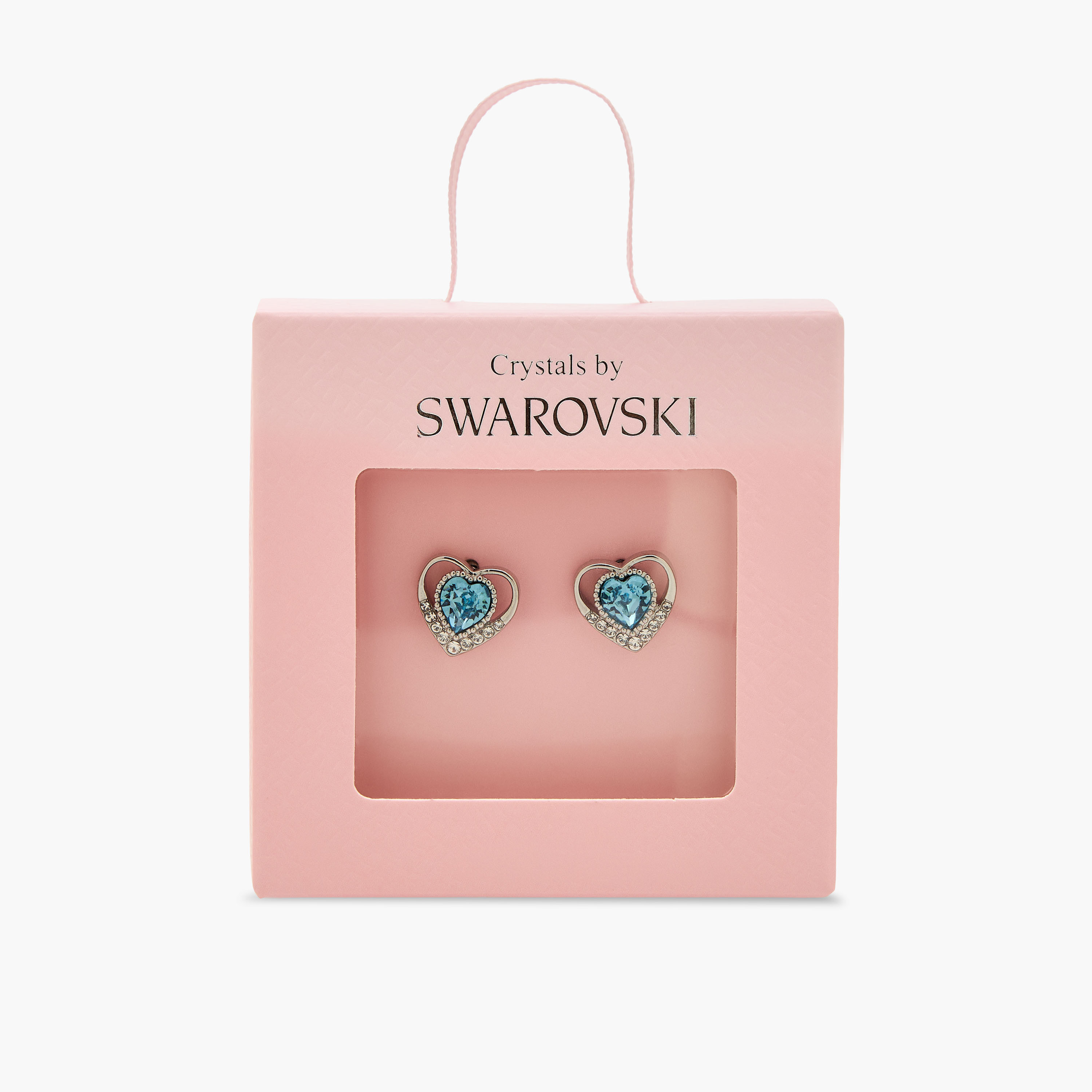 حلق دبوس بلون ذهبي وزينة حجر سواروفسكي ومكبس إغلاق-women-watchesandjewellery-jewellery-earrings-image-5