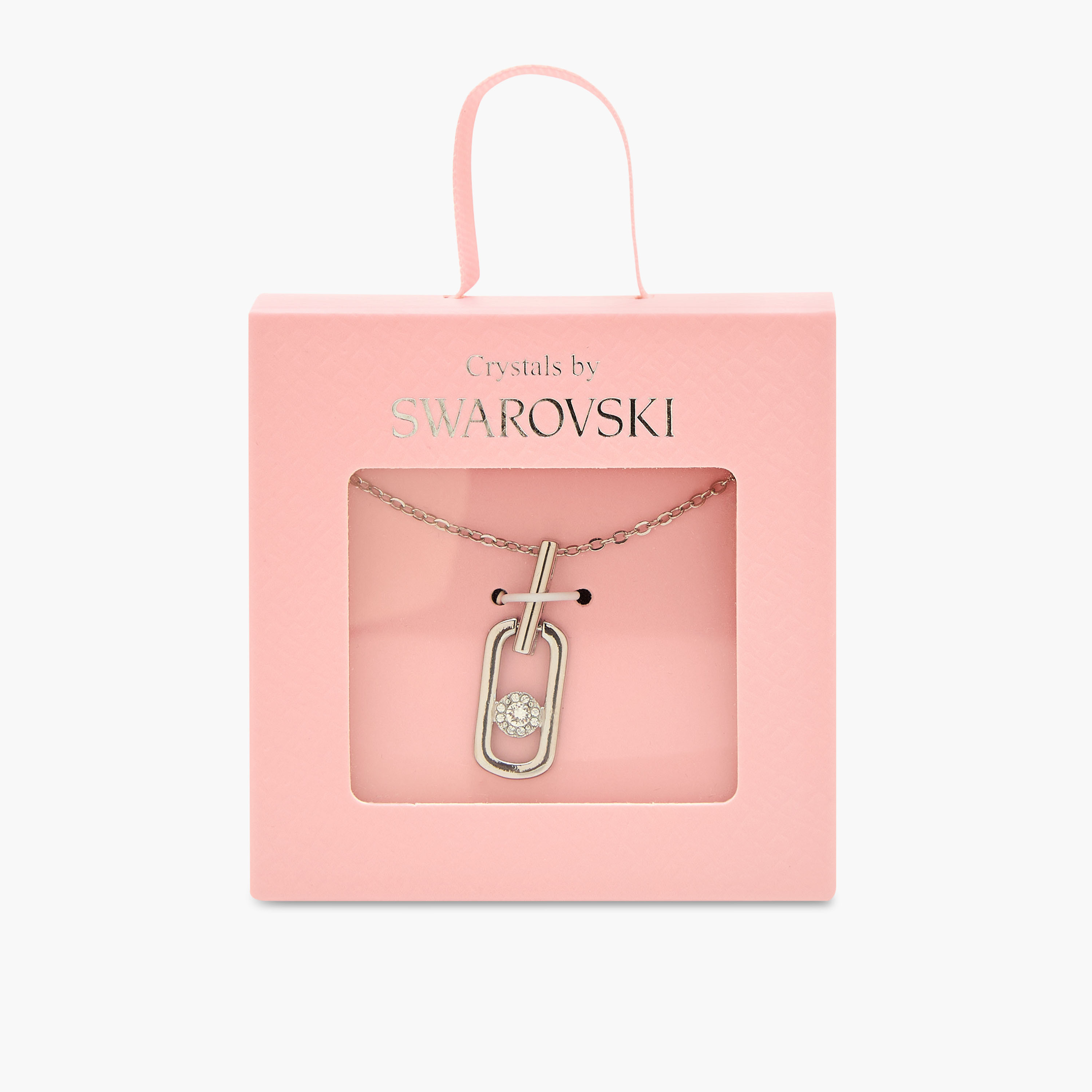 عقد بلون فضي بدلاية مزينة بحجر سواروفسكي-women-watchesandjewellery-jewellery-necklacesandpendants-image-5
