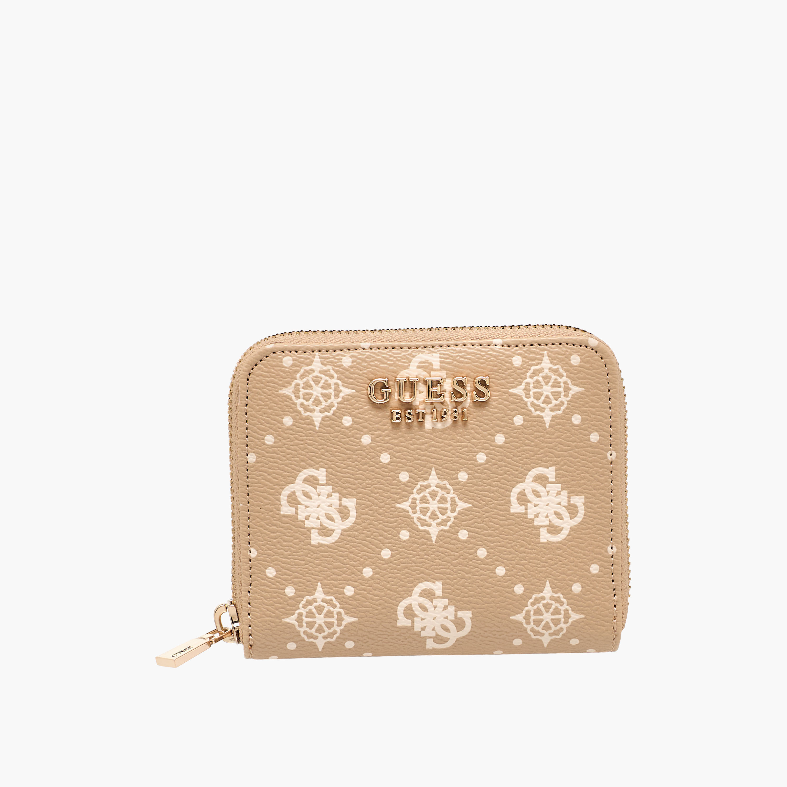 Guess Carrie Monogram Print Wallet with Zip Closure-women-bagsandwallets-wallets-image-1